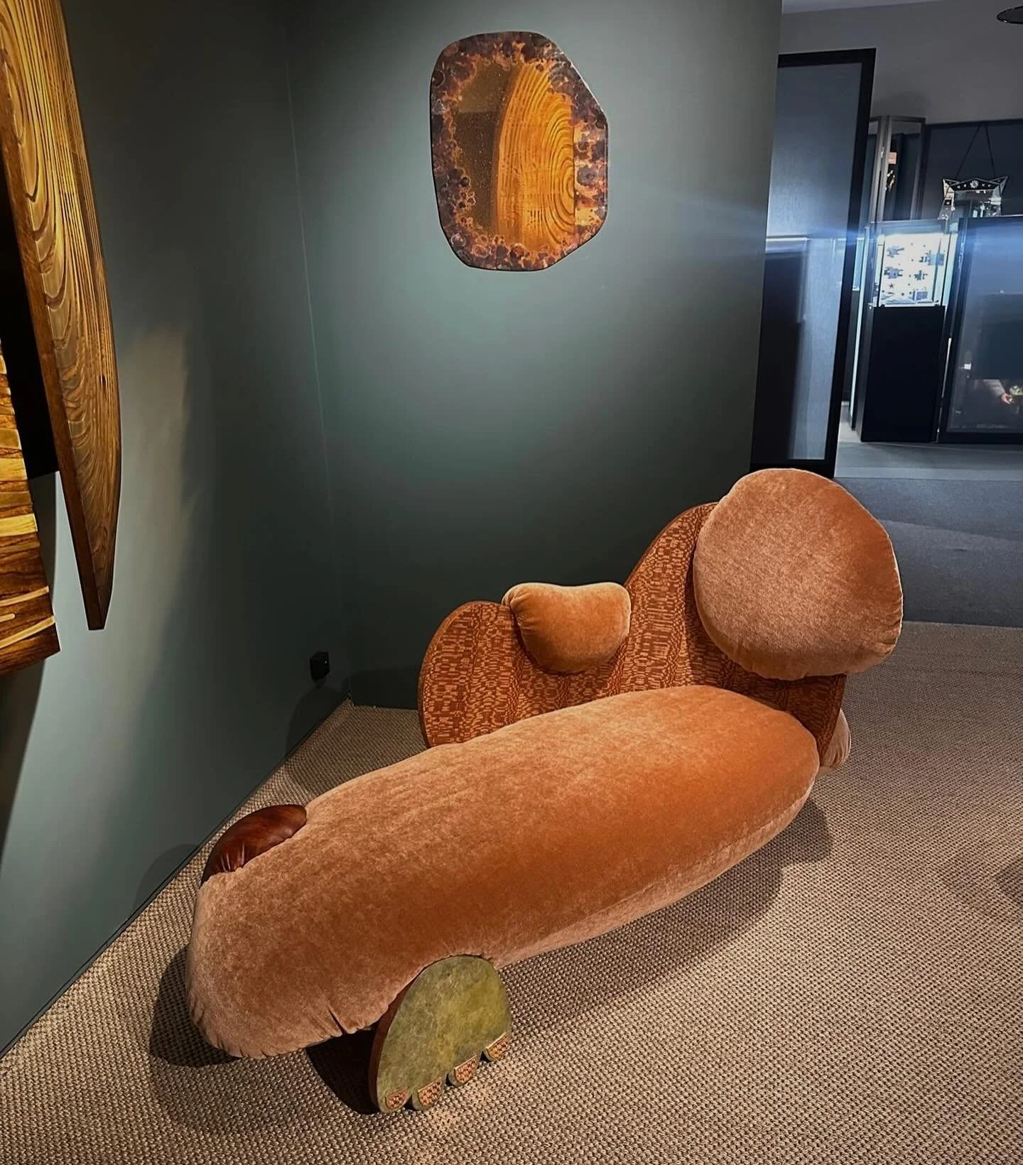 We had the pleasure of attending @padesignart last week, where we were thrilled to see some of the pieces we&rsquo;ve collaborated on, featured at the @gallery_fumi and @charlesburnand stands.

1. At @gallery_fumi, the Lichen Mirror by @charlotteking