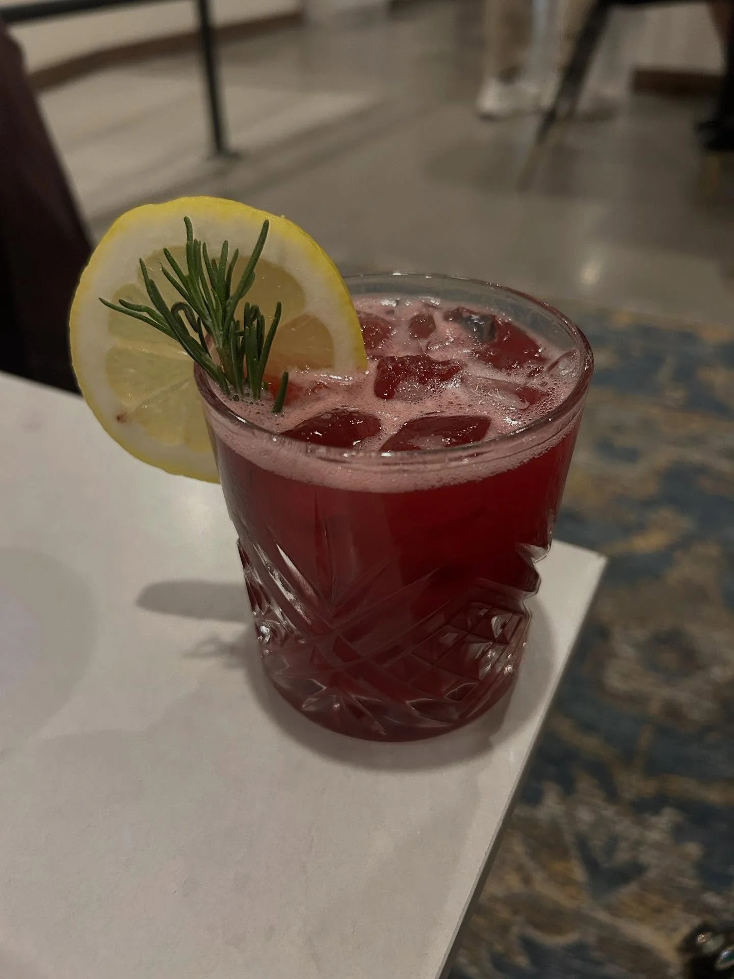 Rowena Crest like a gorge sunset in a glass. Peach, bourbon and magic! Come visit us tonight 6-11pm.