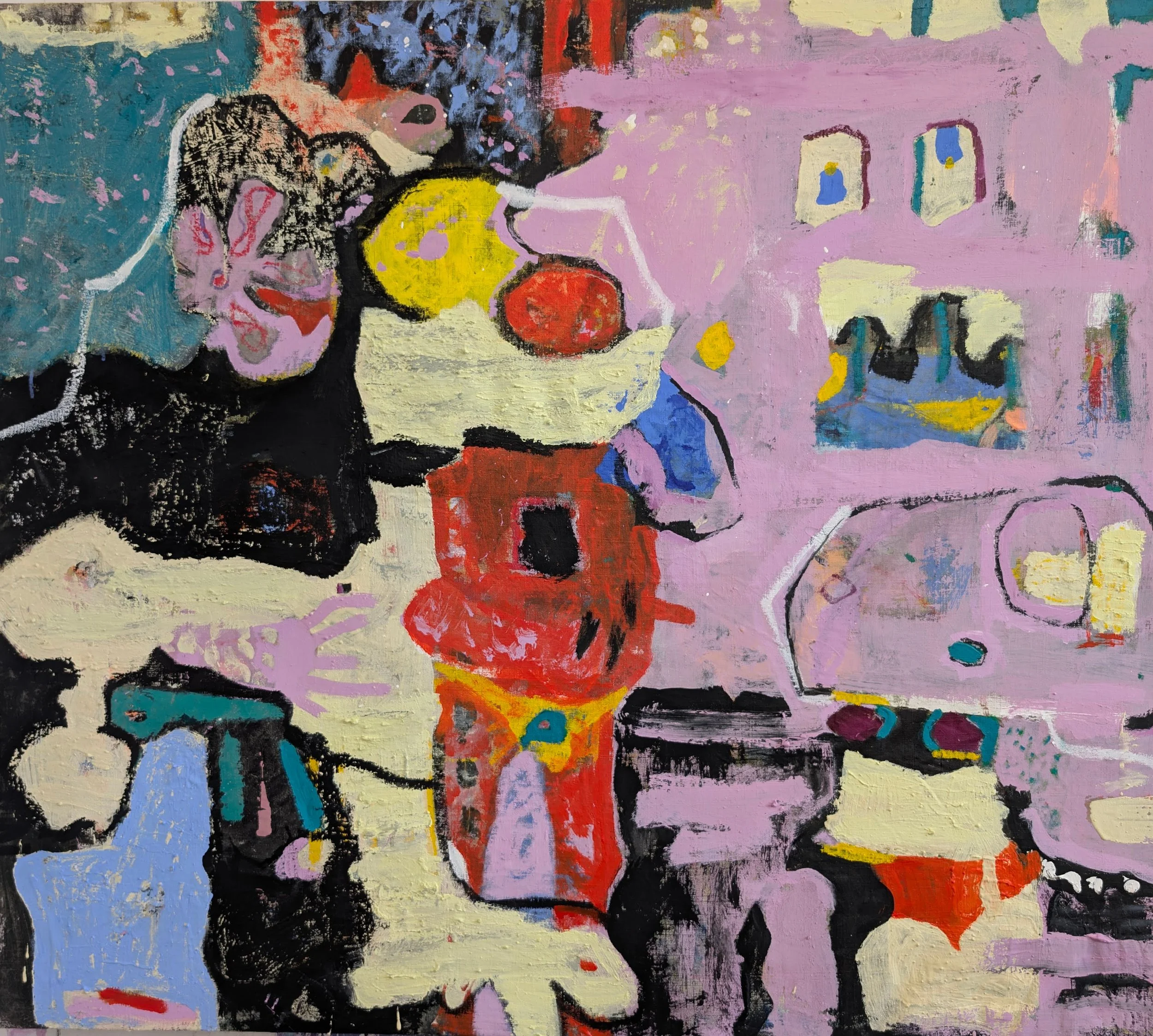 bikinis 'n plums, we'll make a morning out of it  44" x 50"