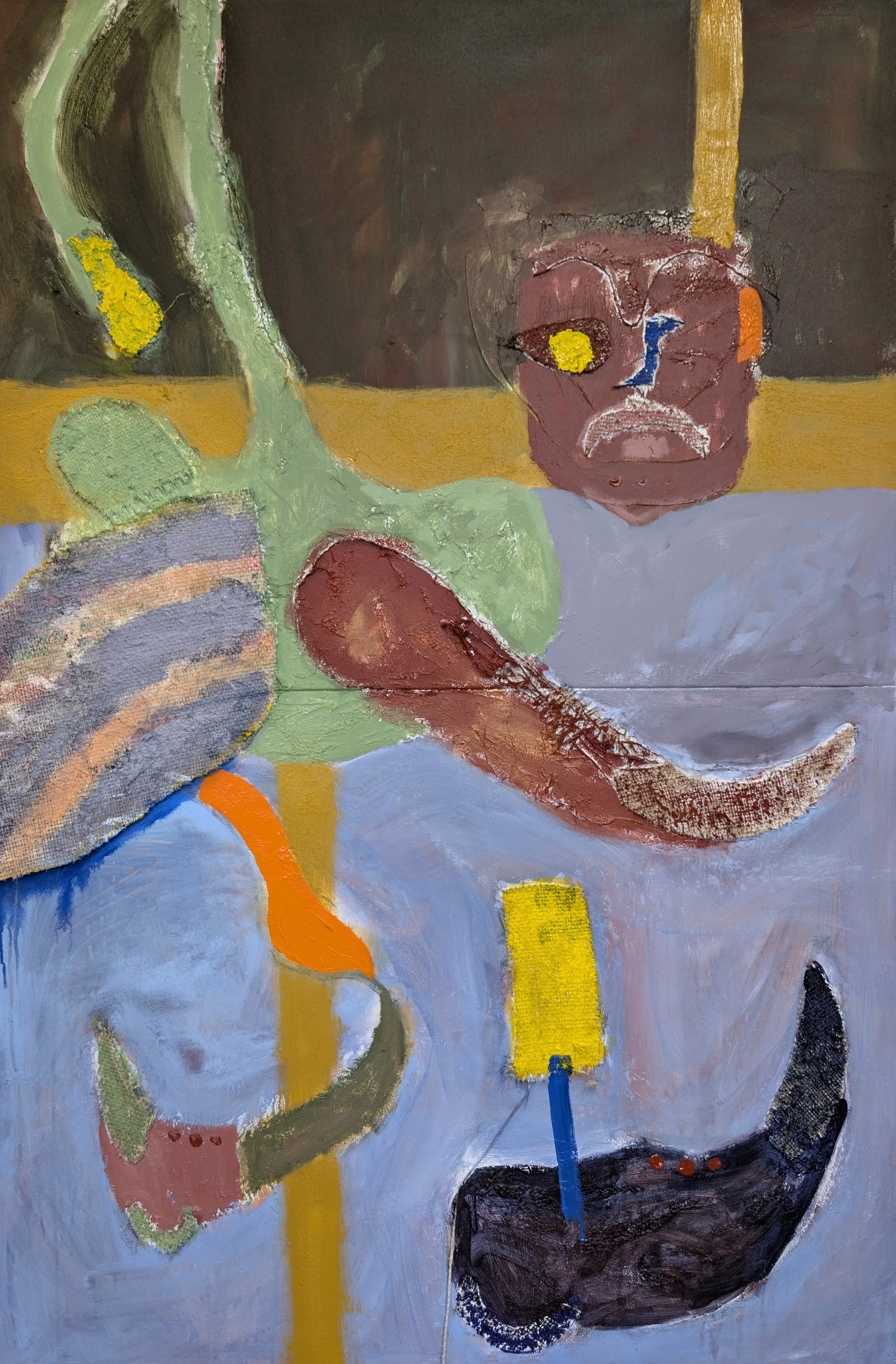 Stopping in your fleet helps this monkey find its feet 60" x 40"