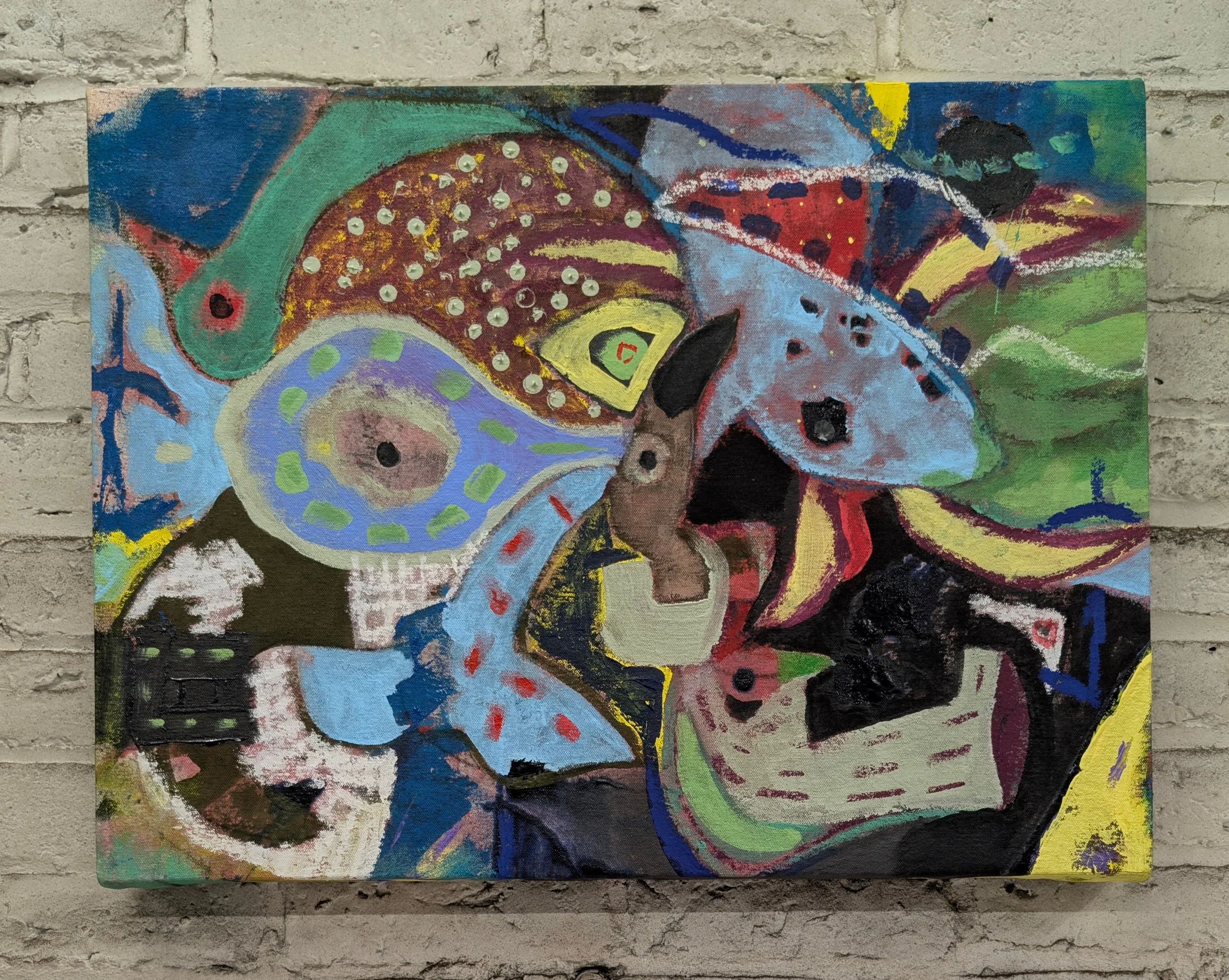 I spoke with your friend, the waterfowl  18"x24"