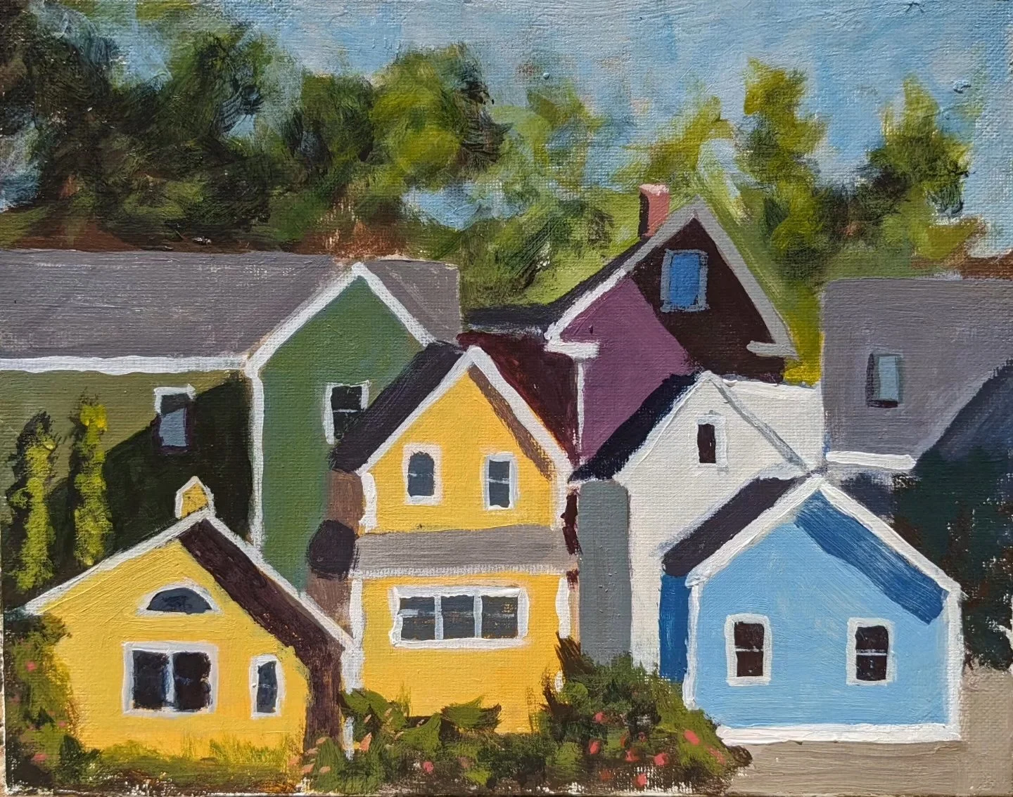 Portsmouth Houses Post Card