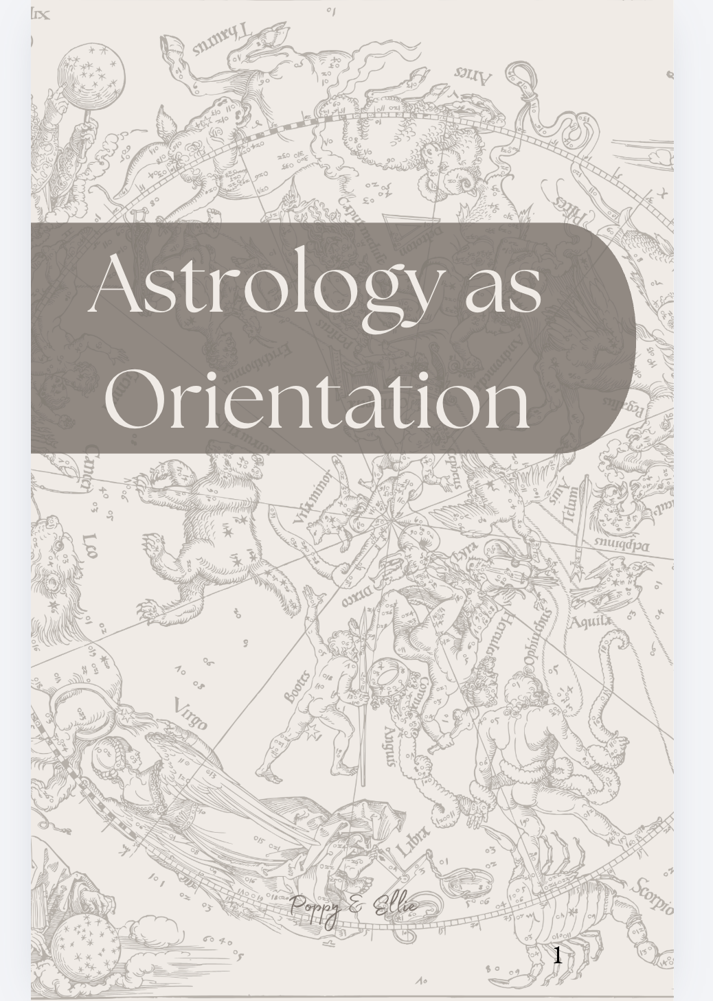 Astrology as Orientation