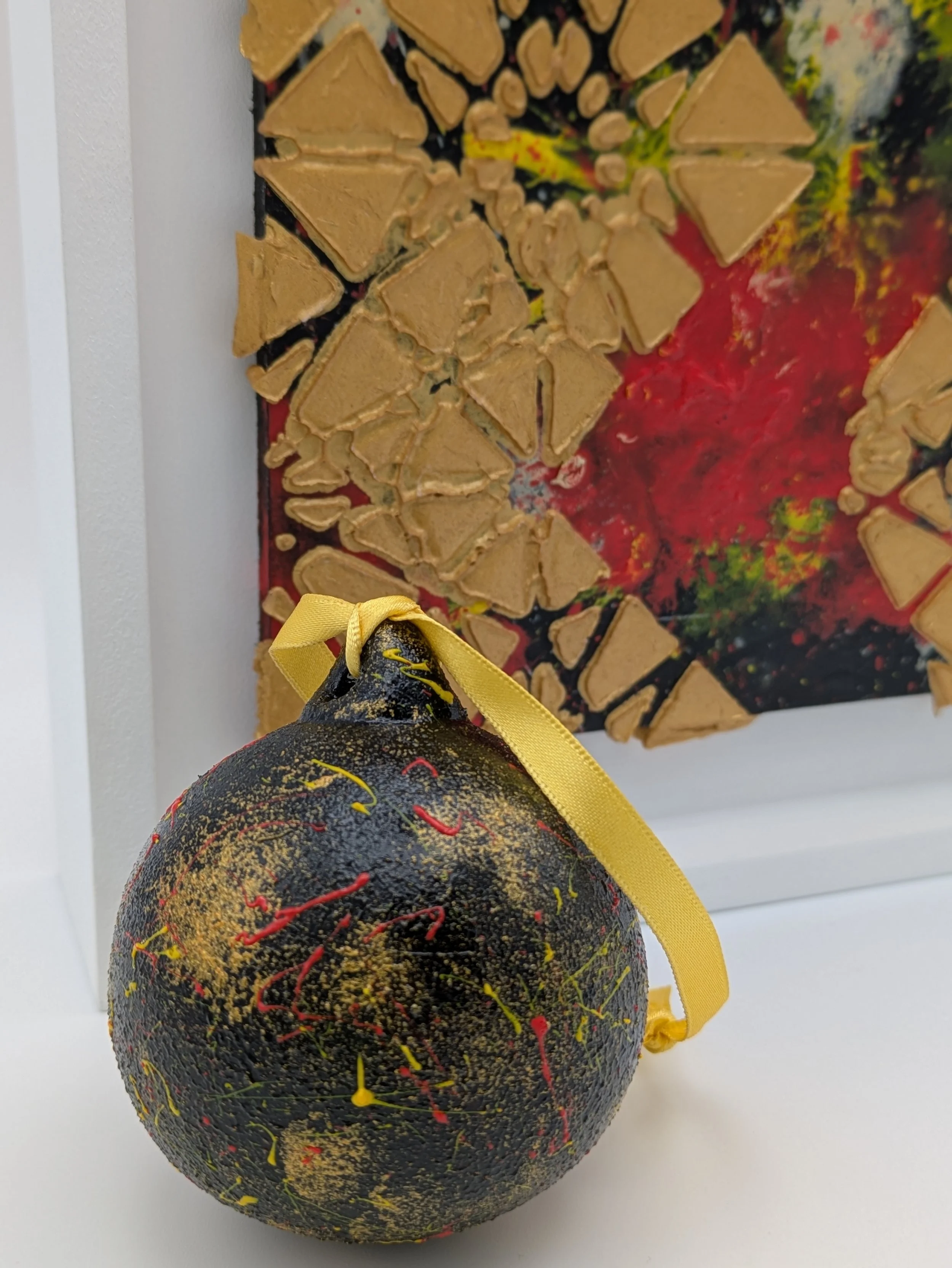 Hand painted Christmas bauble