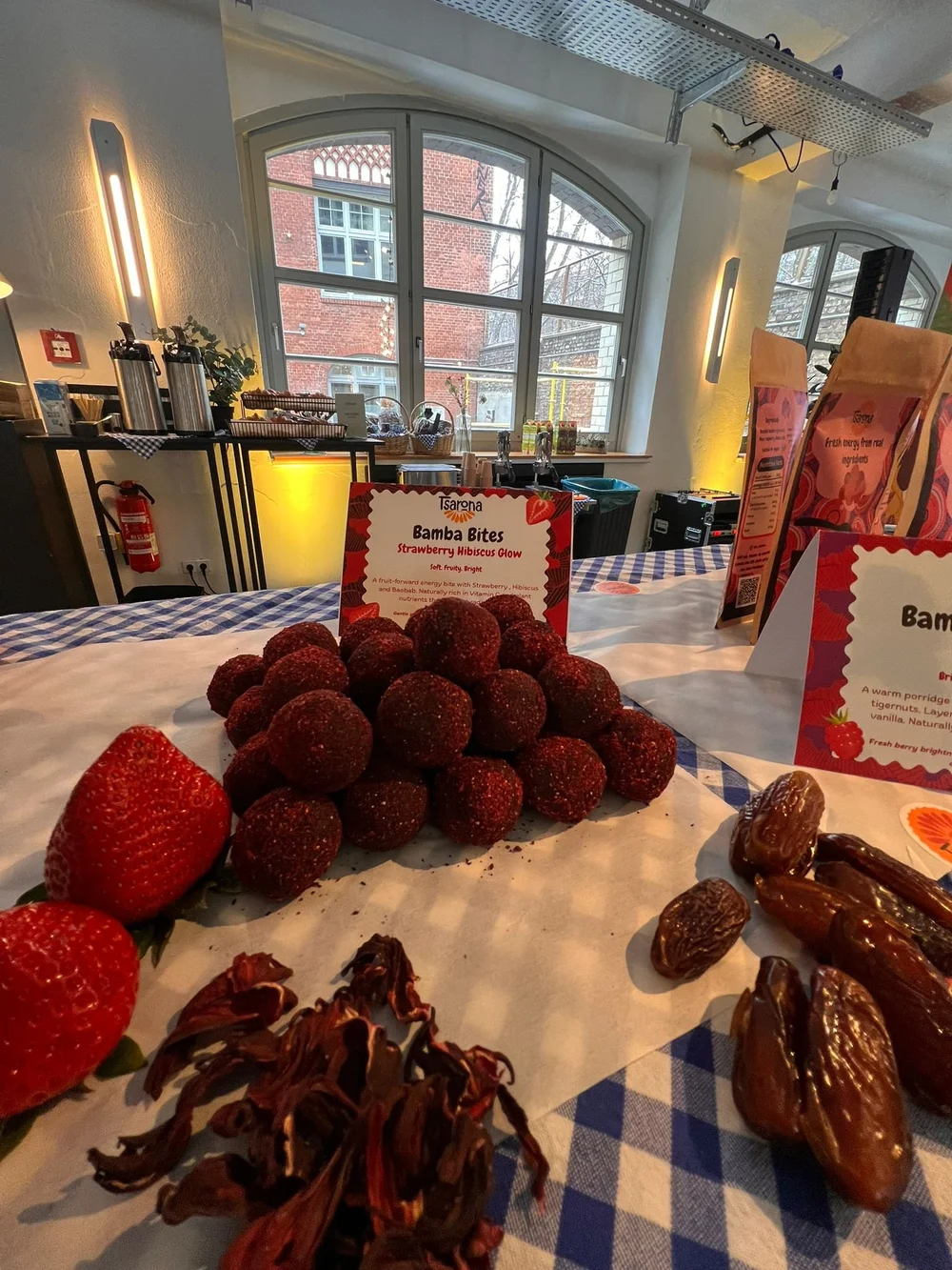 Bambara groundnut snacks at the CIC Berlin community breakfast