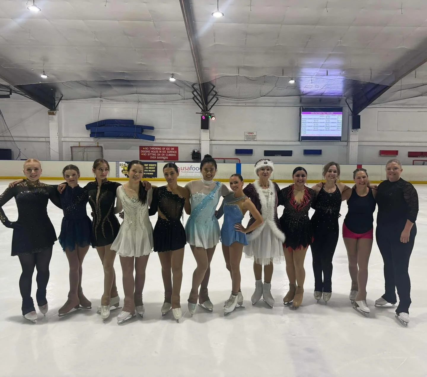 Well done to all skaters who took part in today&rsquo;s celebration skate⛸️🤍✨ #figureskating#iceskating#ofsc#olympicfigureskating#olympic