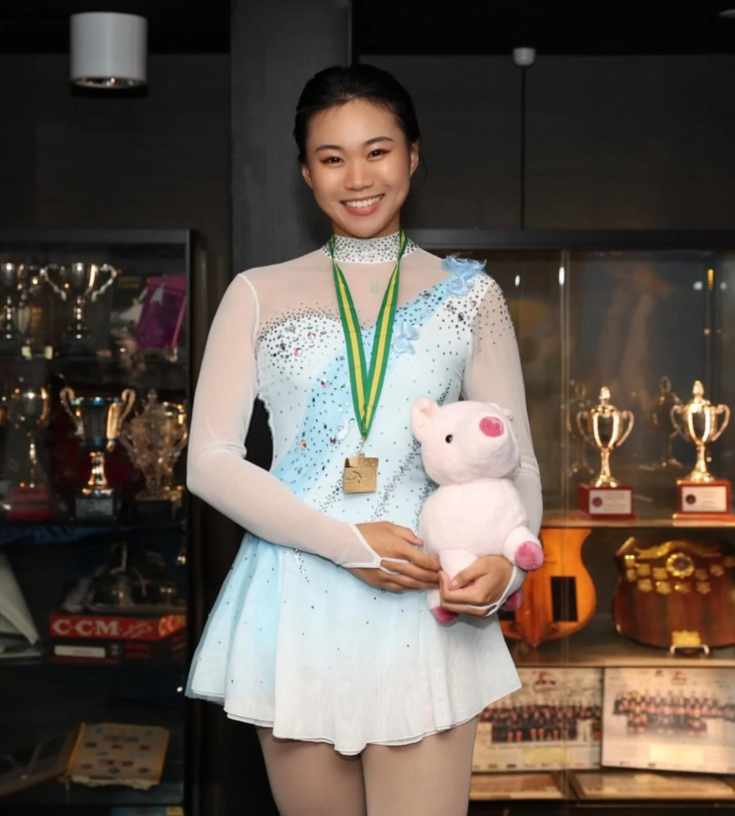 Jindi 🥇 Silver women class I ⛸️🤍 #figureskaing #iceskating #figureskater #iceskater