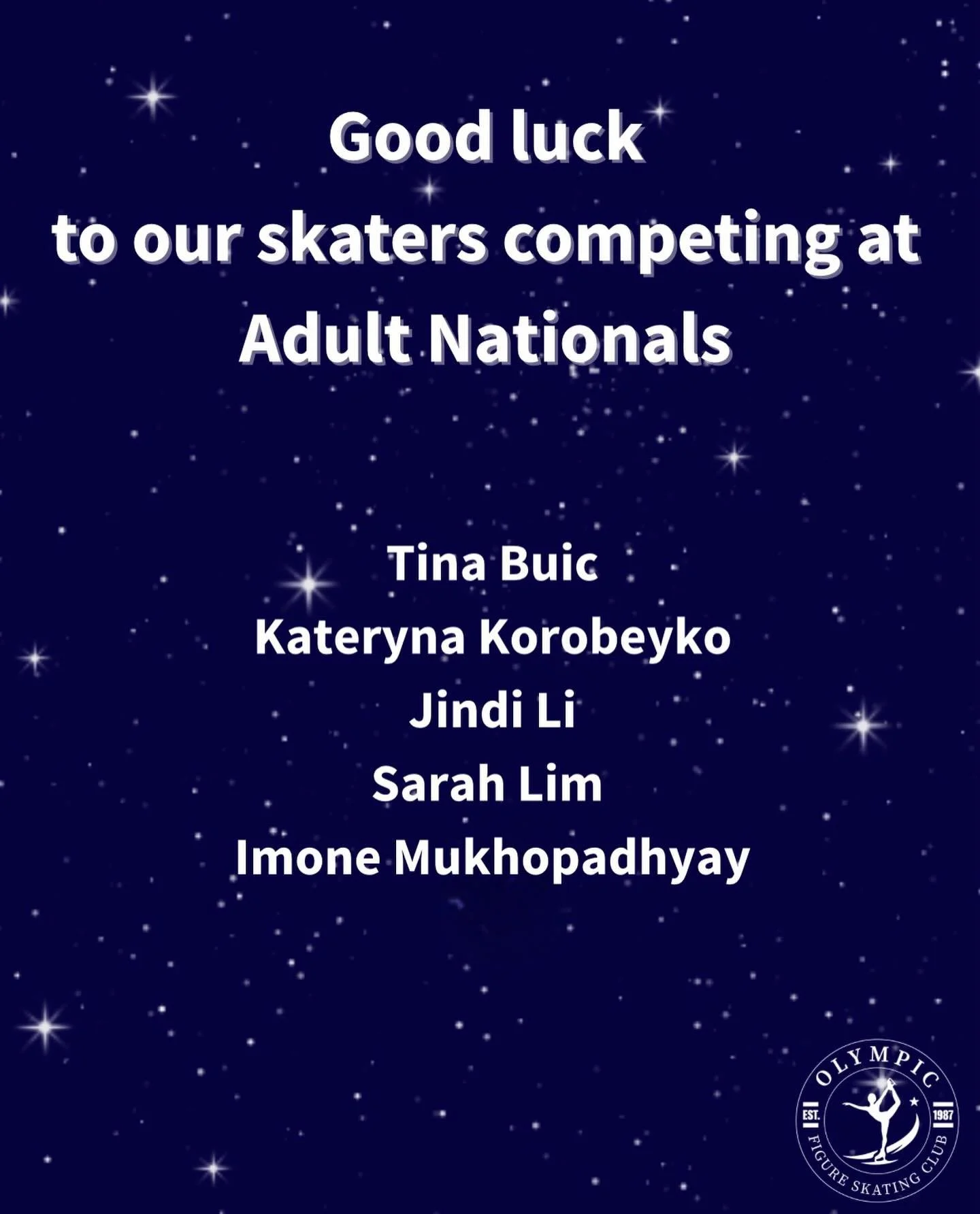 Good luck skaters⛸️🎉🤍 #figureskating #iceskating #iceskater #figureskater