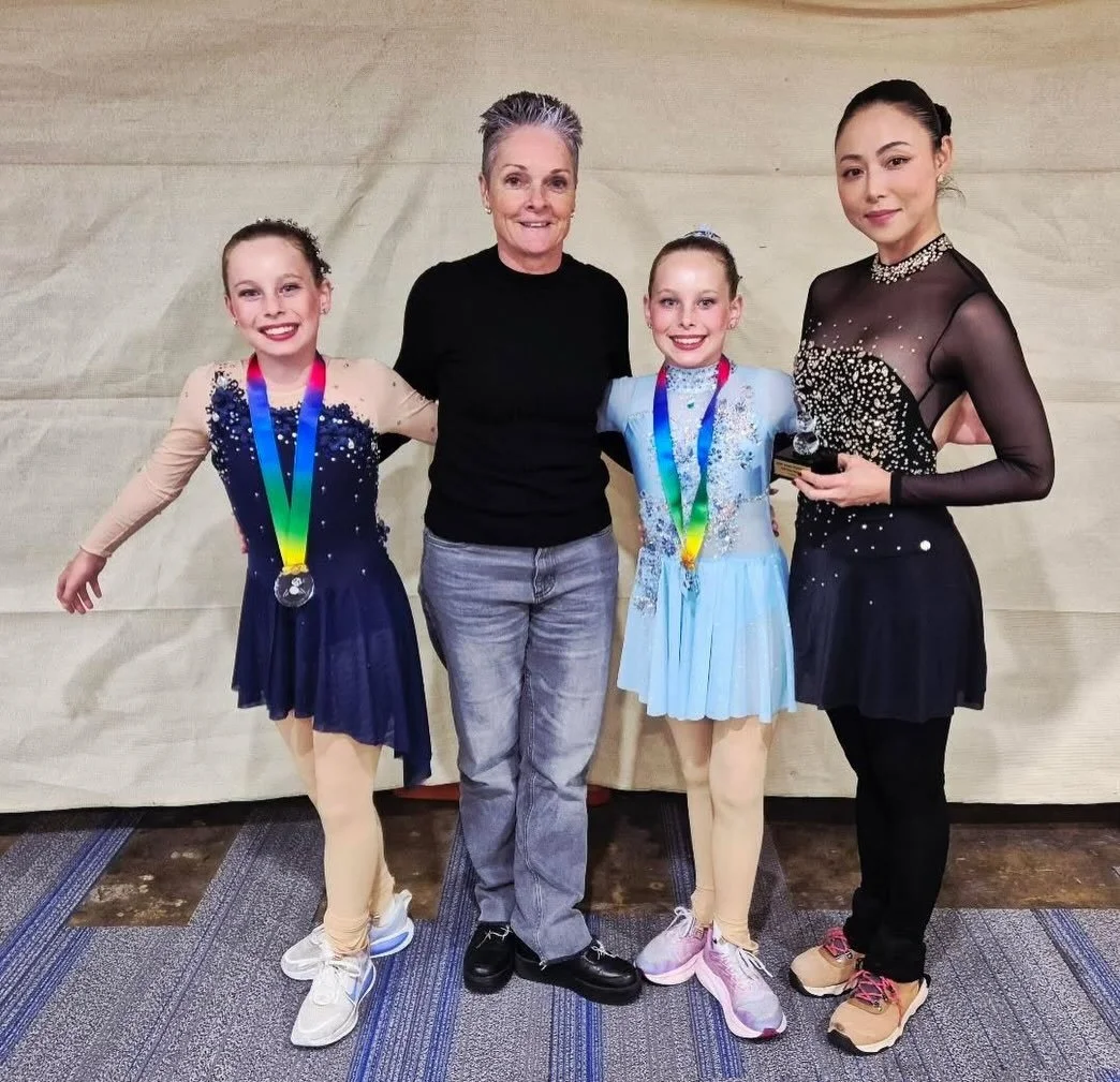 Our skaters from Olympic figure skating club stepping foot into the international competitions! Panda challenge in Adelaide took place over the last few days and had a great result for our club! 
Congratulations to:
⭐️ Olivia Choi, 1st place, Divisio