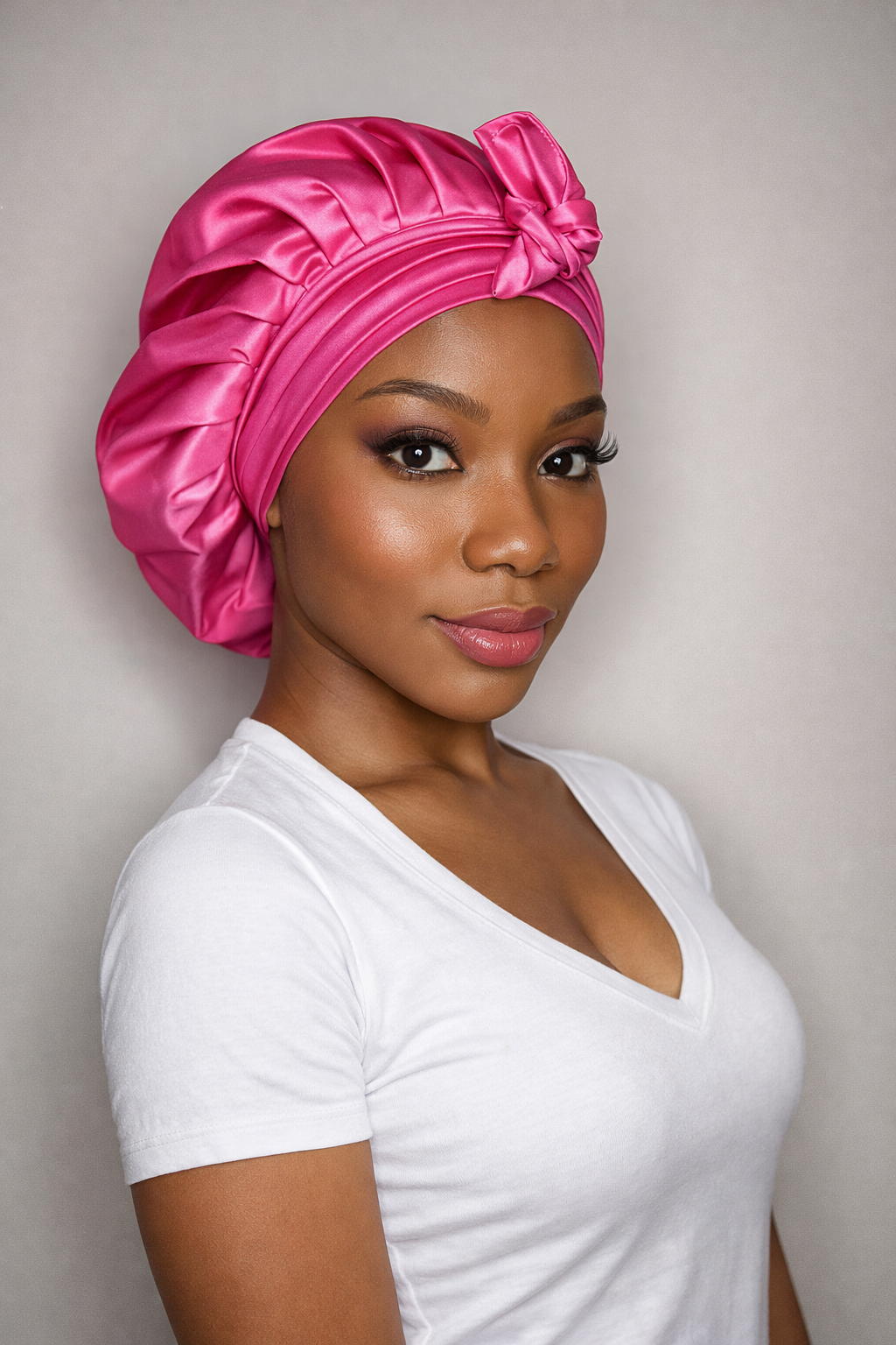 Satin Bonnet for Braids, Tie Band