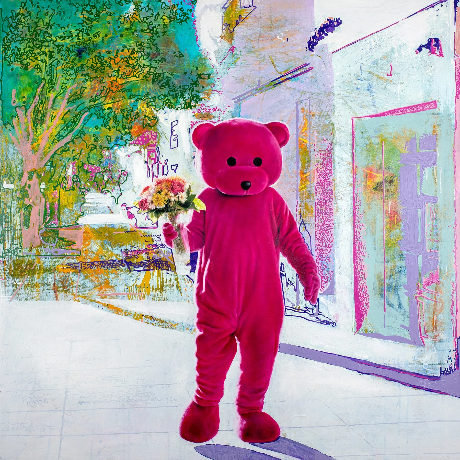 For A Loved One - 2020 - Oil and Acrylic on Birch Ply - 100cm x 100cm