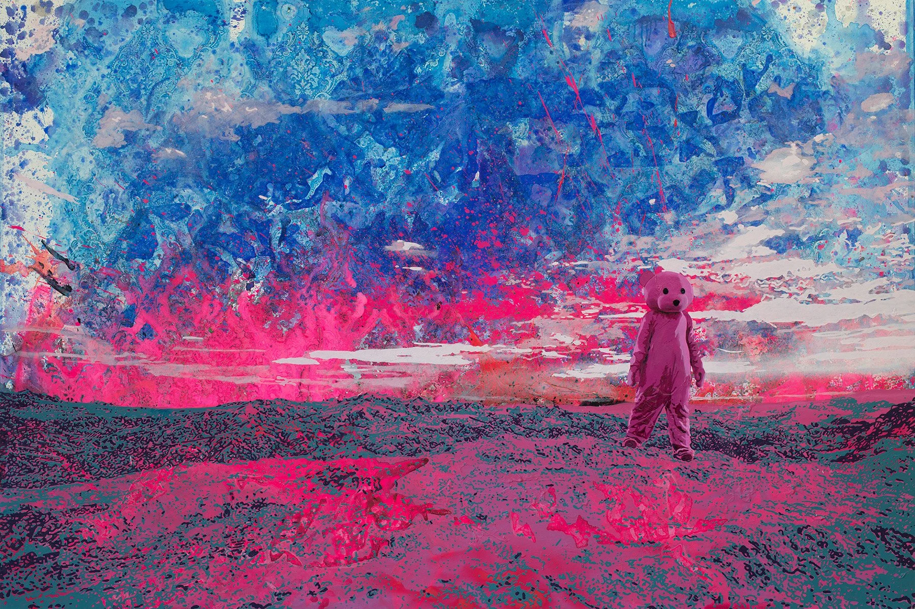 Wanderlust - 2017 - Oil, Acrylic & Aerosol on Canvas - 123cm x 184cm