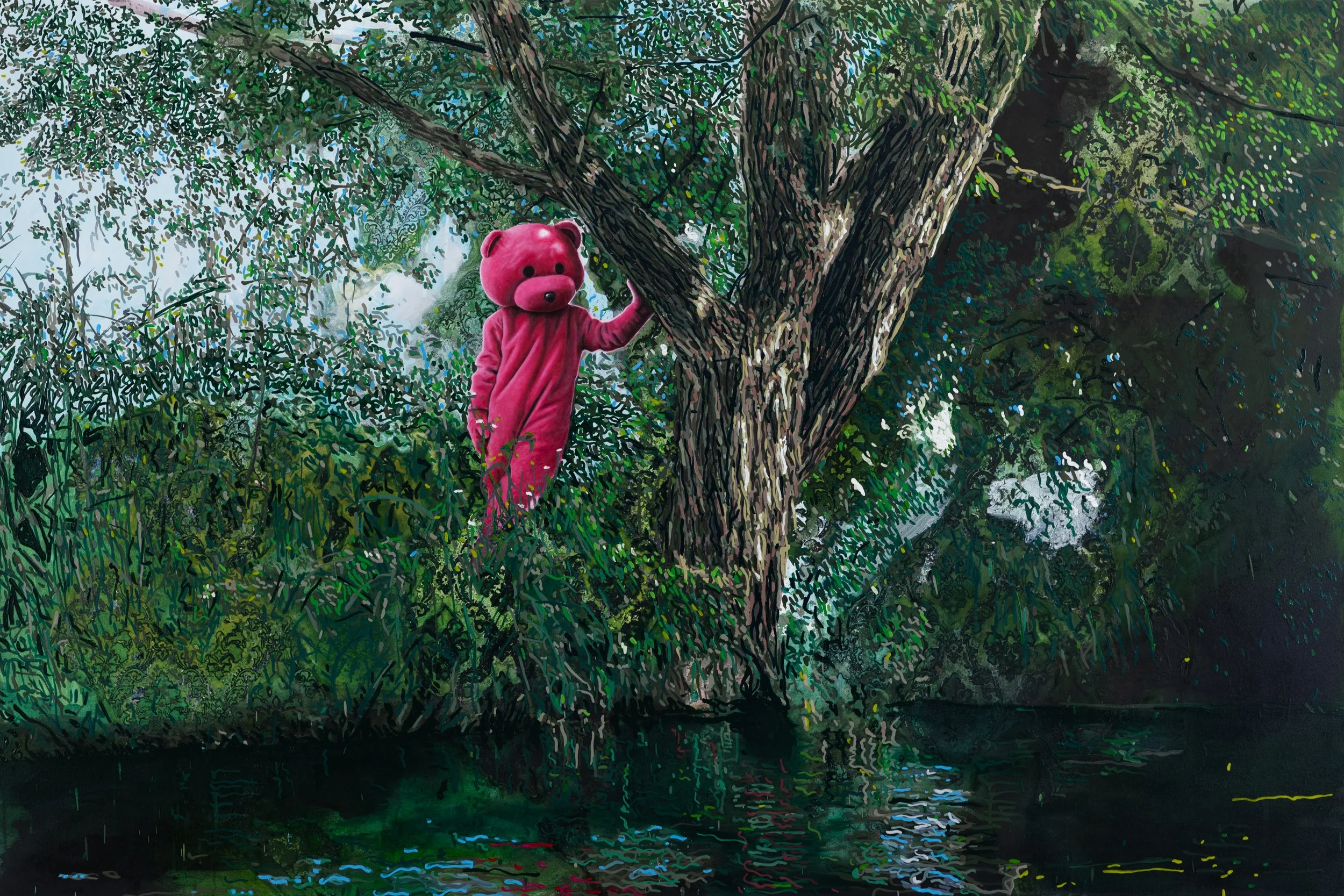 Rooted in the Flow - 2025 - Oil & Acrylic on Canvas - 183cm x 124cm