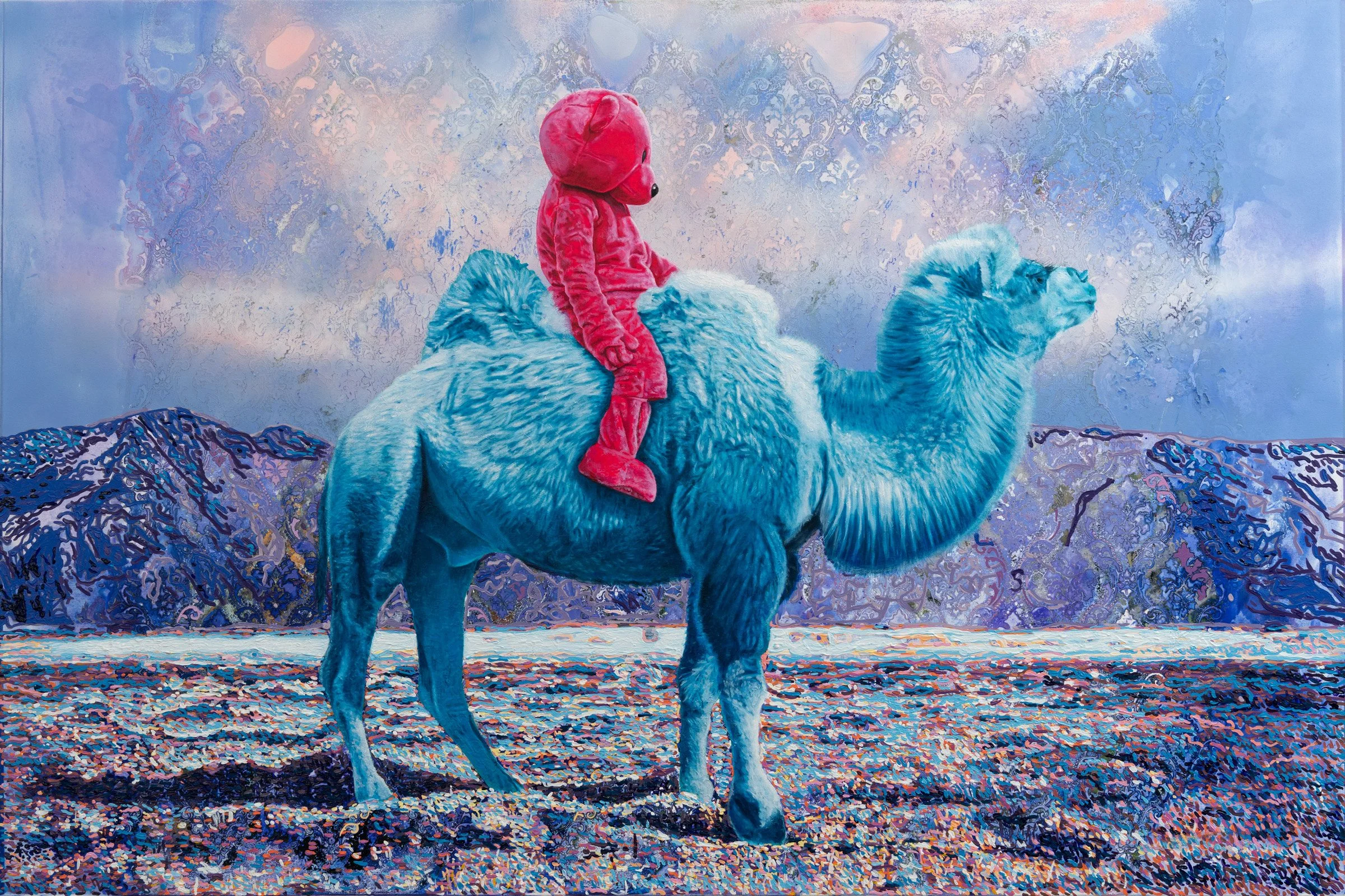 Azure Nomad - 2023 - Oil Acrylic on Canvas - 183cm x 124cm