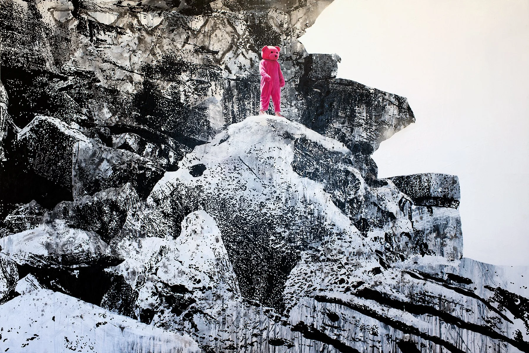 King Of The Castle - 2019 - Oil, Acrylic & Aerosol on Canvas - 123cm x 184cm