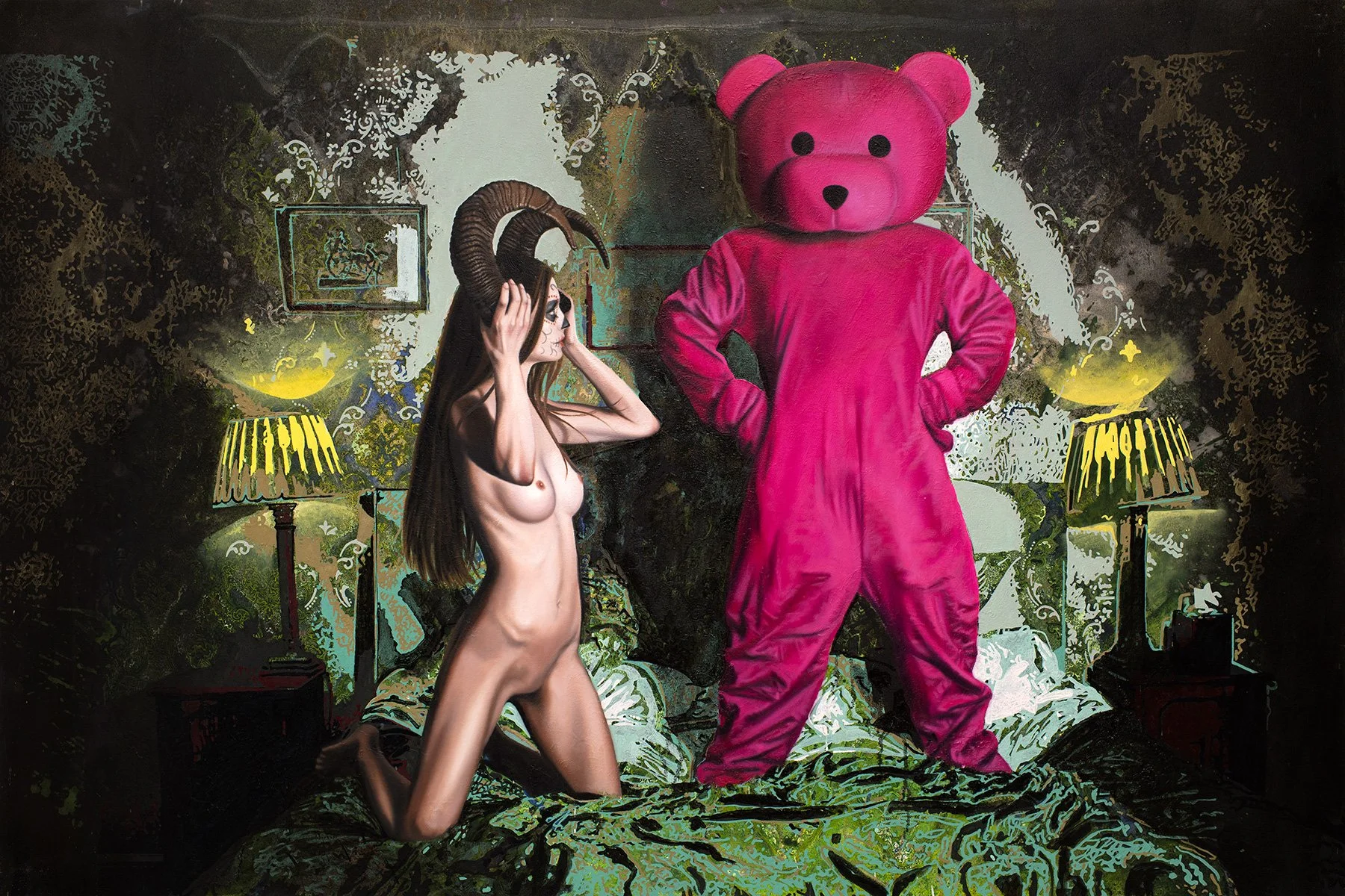 Horny Beast - 2018 - Oil & Acrylic on Canvas - 184cm x 123cm