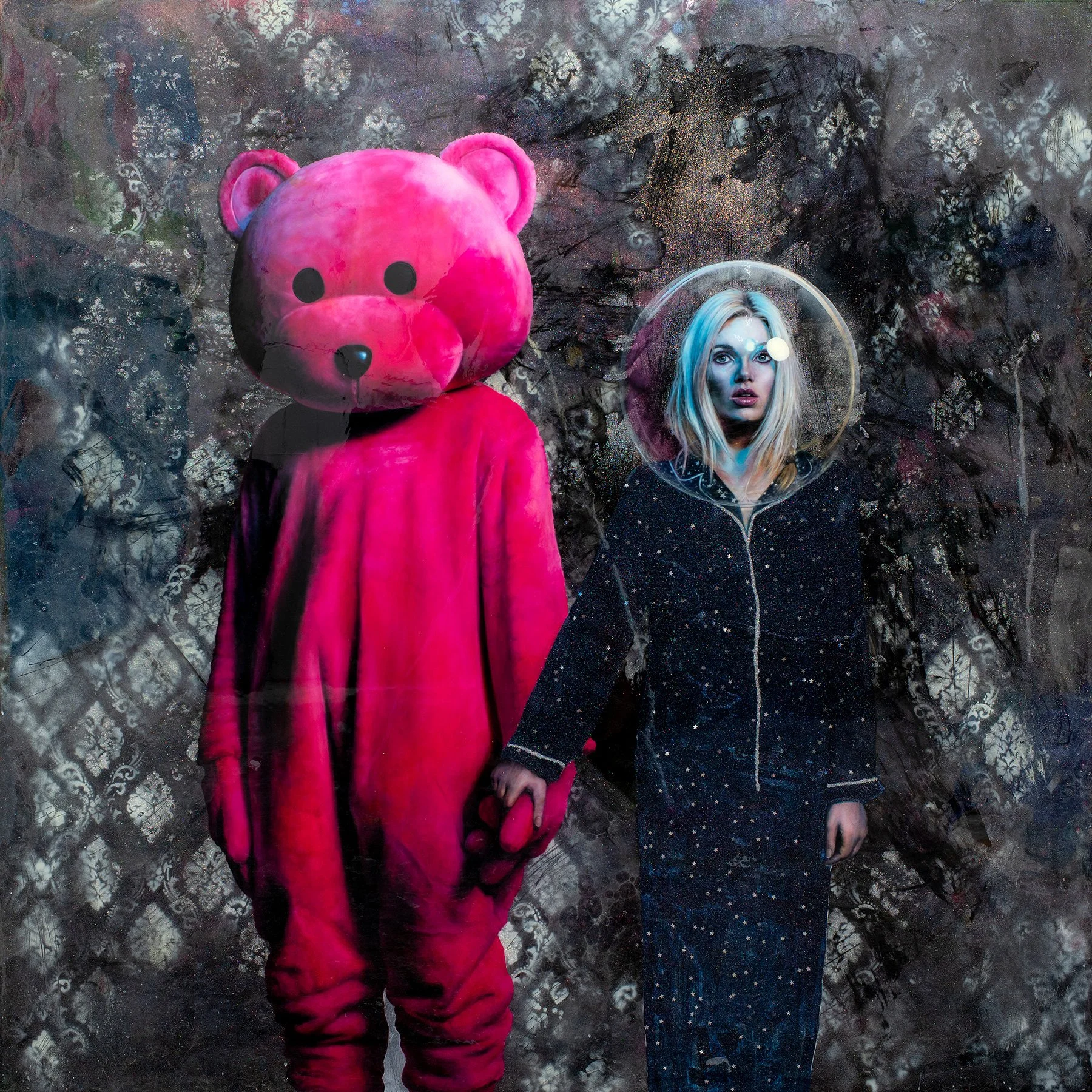 Cosmic Dust - 2020 - Oil, Acrylic, Glitter and Resin on Birch Ply - 150cm x 150cm