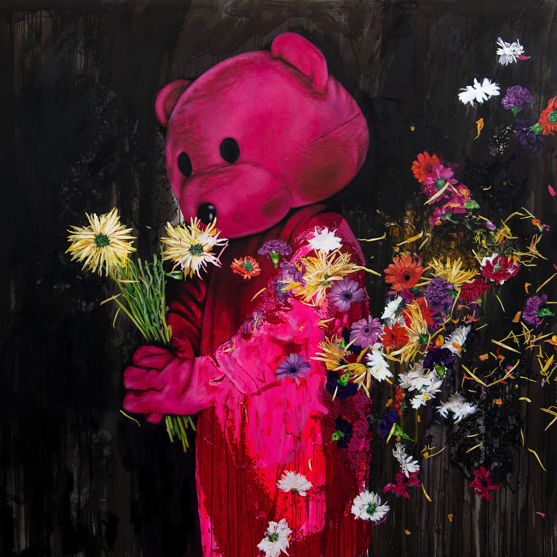 Time Can Escape You - 2021 - Oil and Acrylic on Canvas - 200cm x 200cm