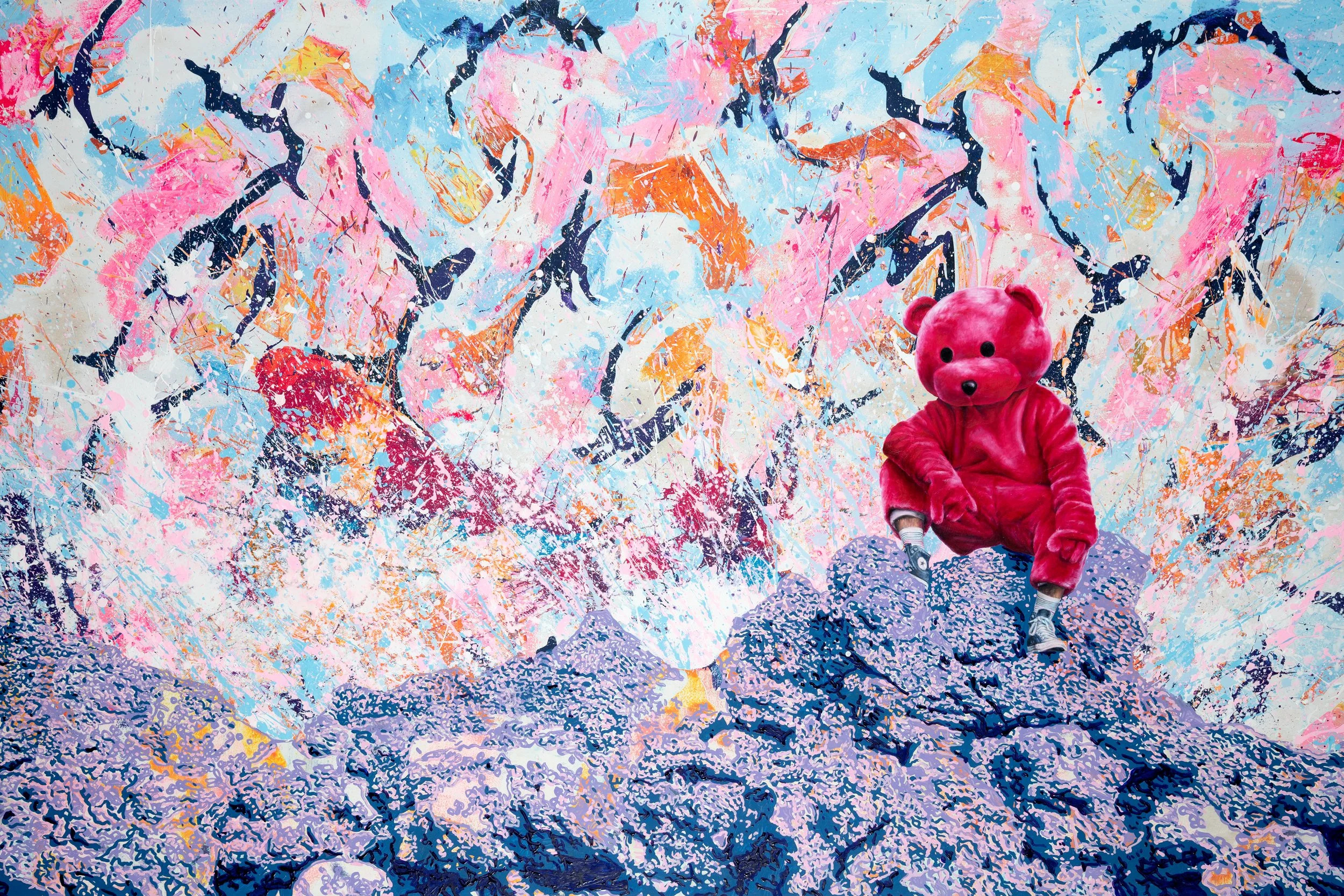 Soothing Explosion - 2022 - Oil and Acrylic on Ply - 183cm x 124cm