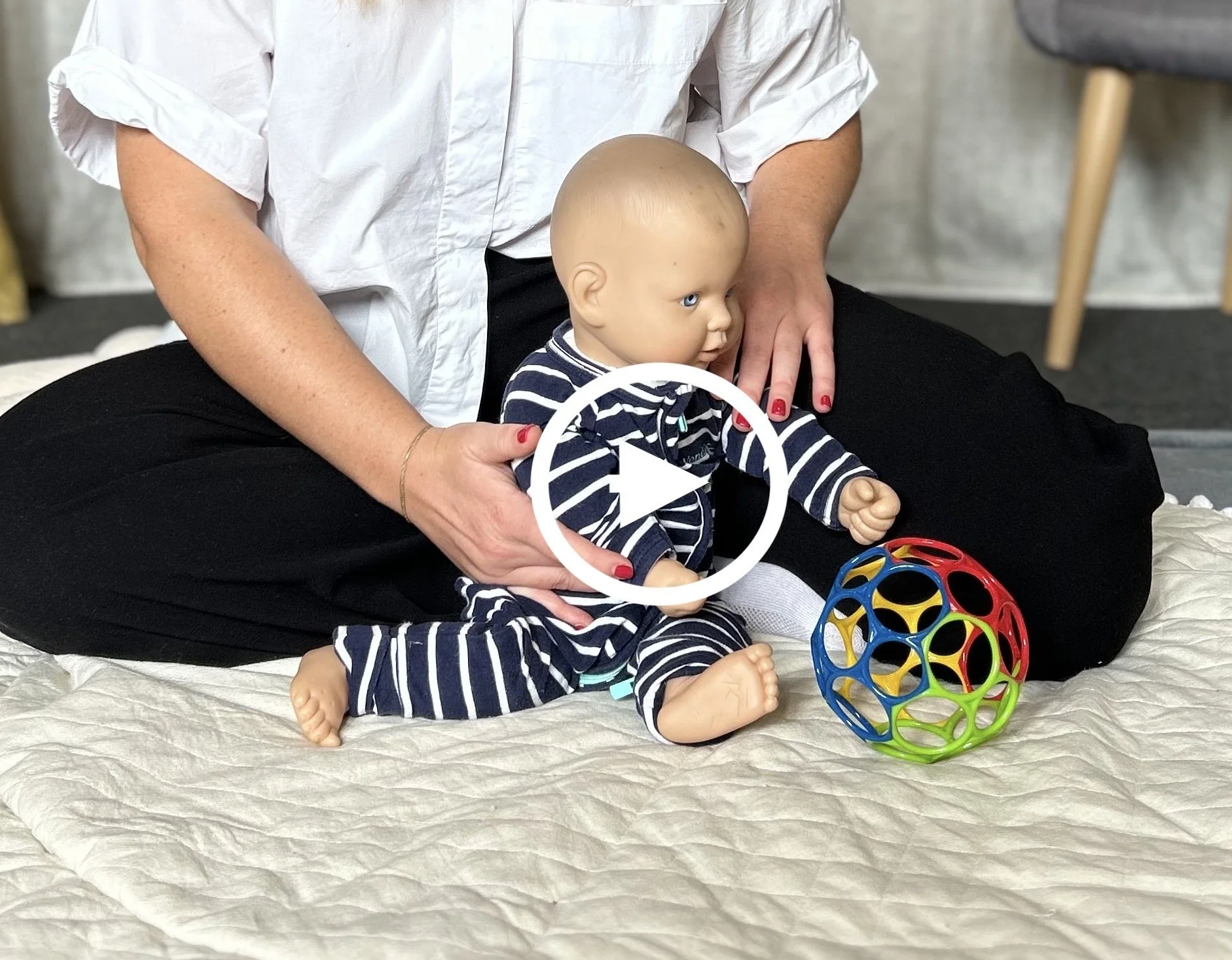 Baby homecare exercises