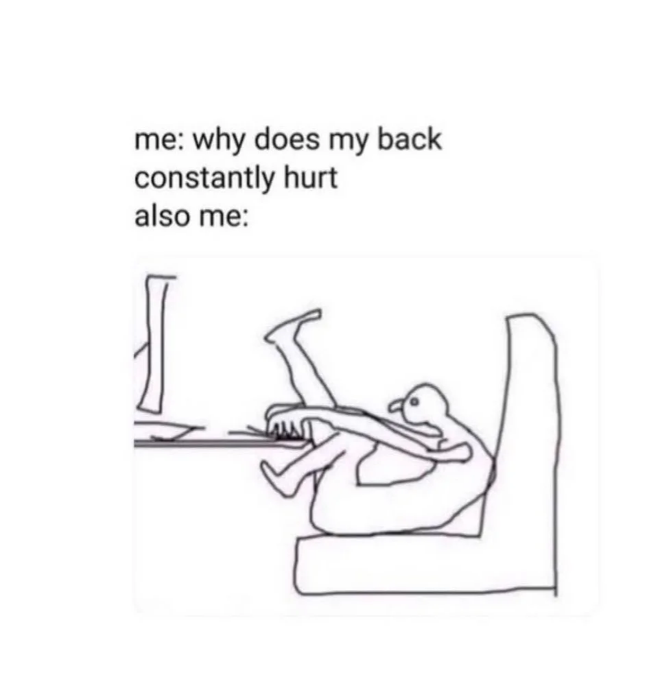 does desk work impact my posture?