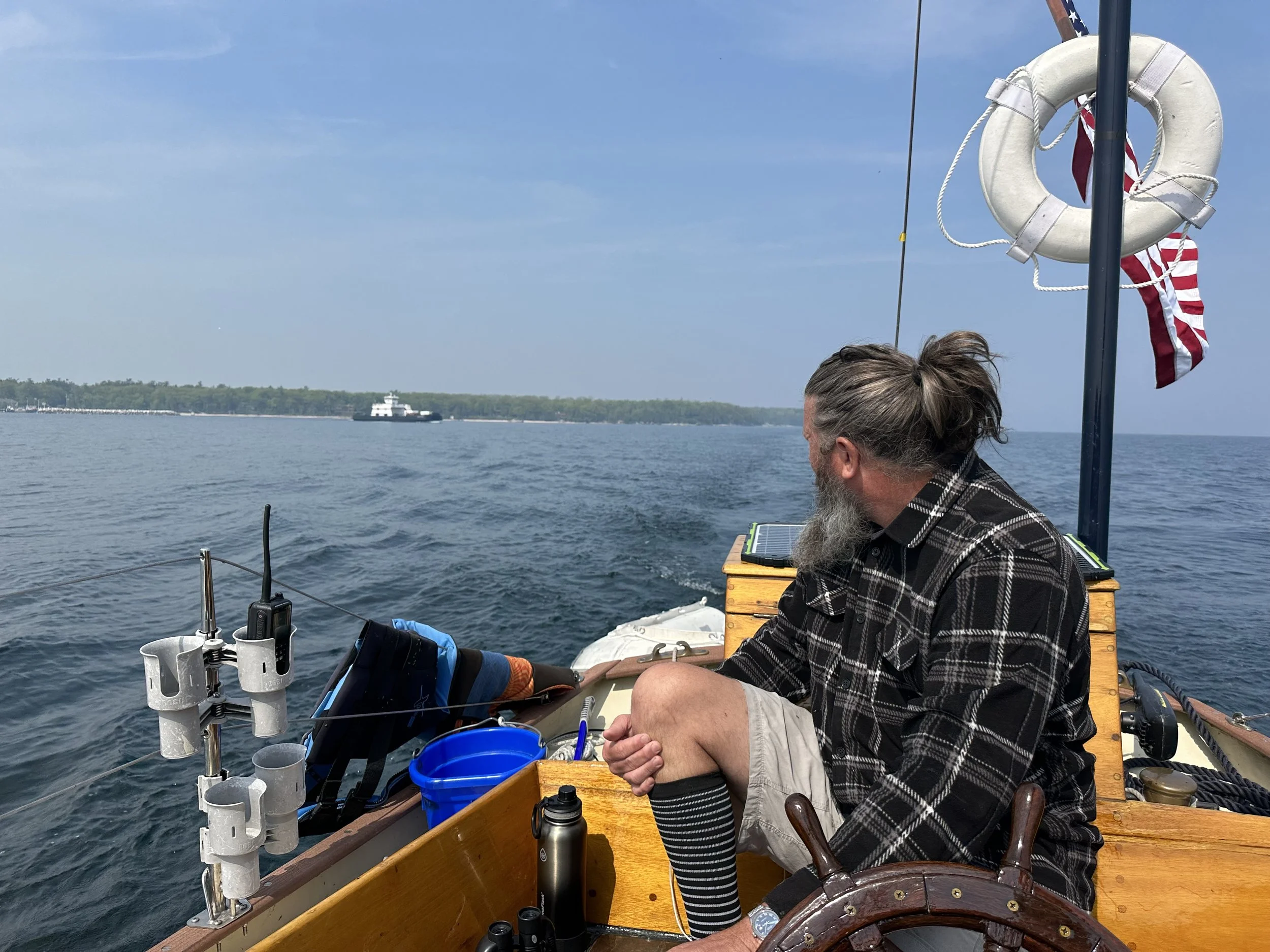 Putting the Washington Island ferry behind us