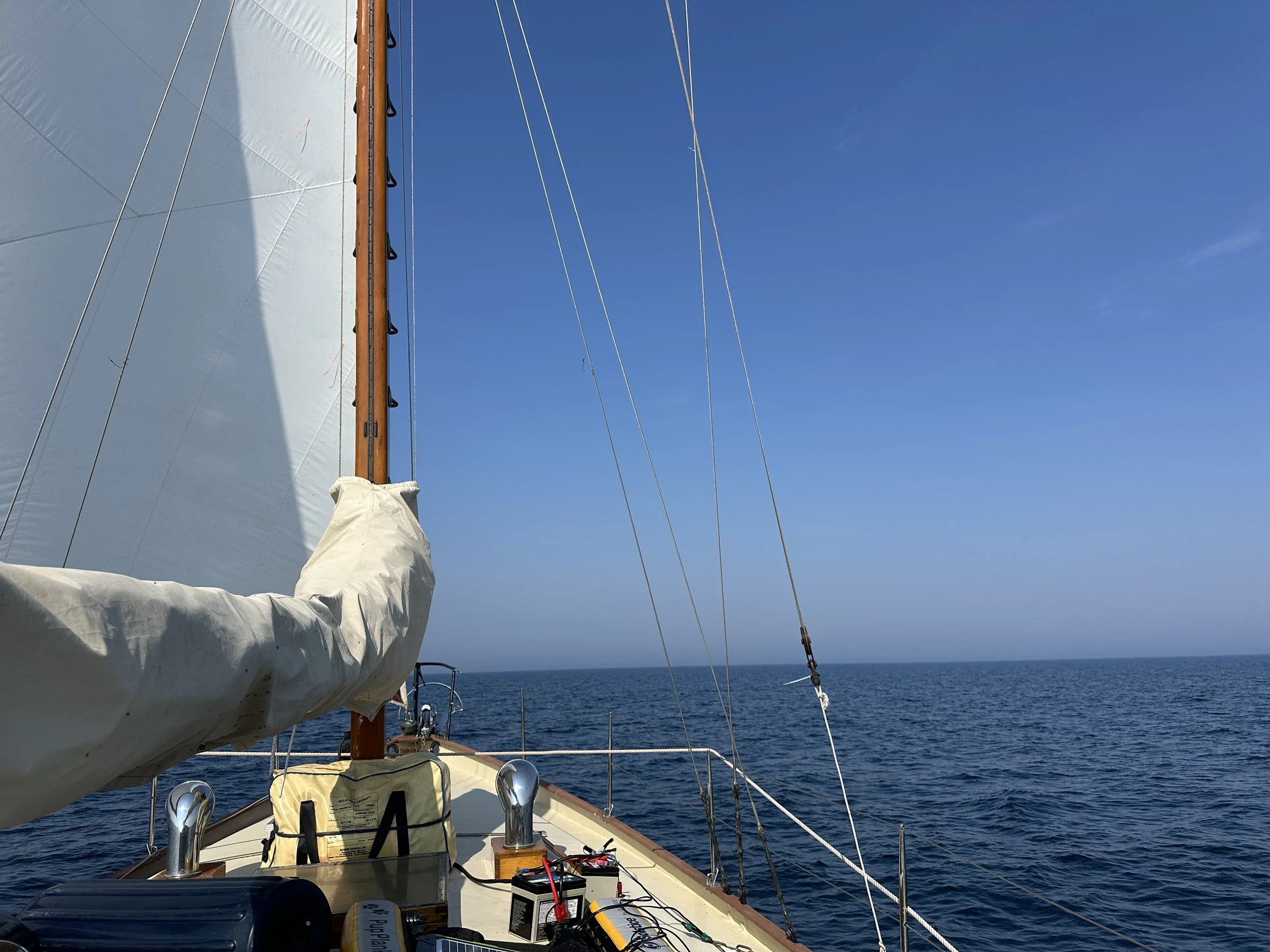 Nothing but seas in front of  us