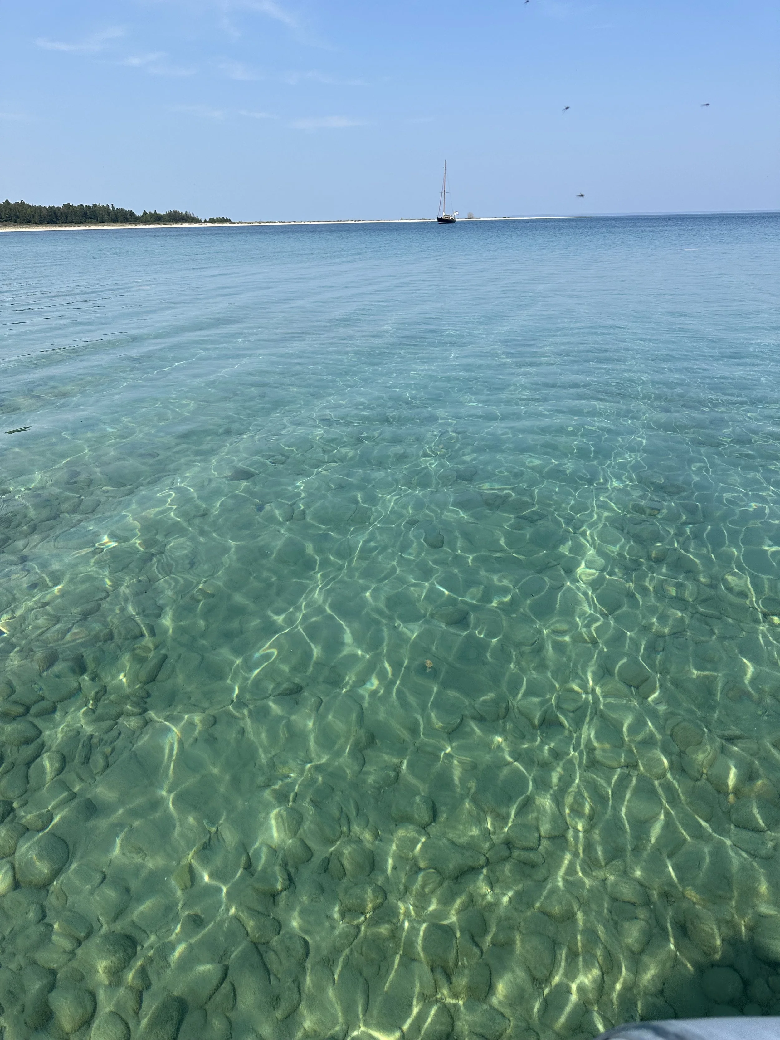 The beautiful waters of northern lake MI