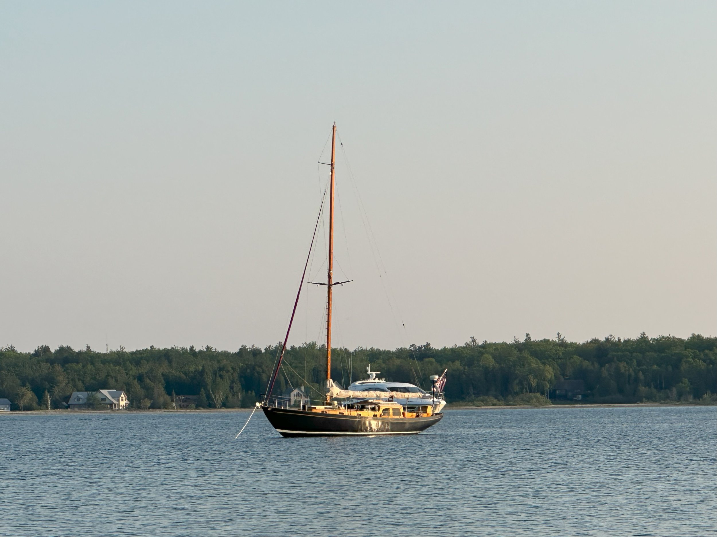 Ciara at Anchor in St. James Harbor