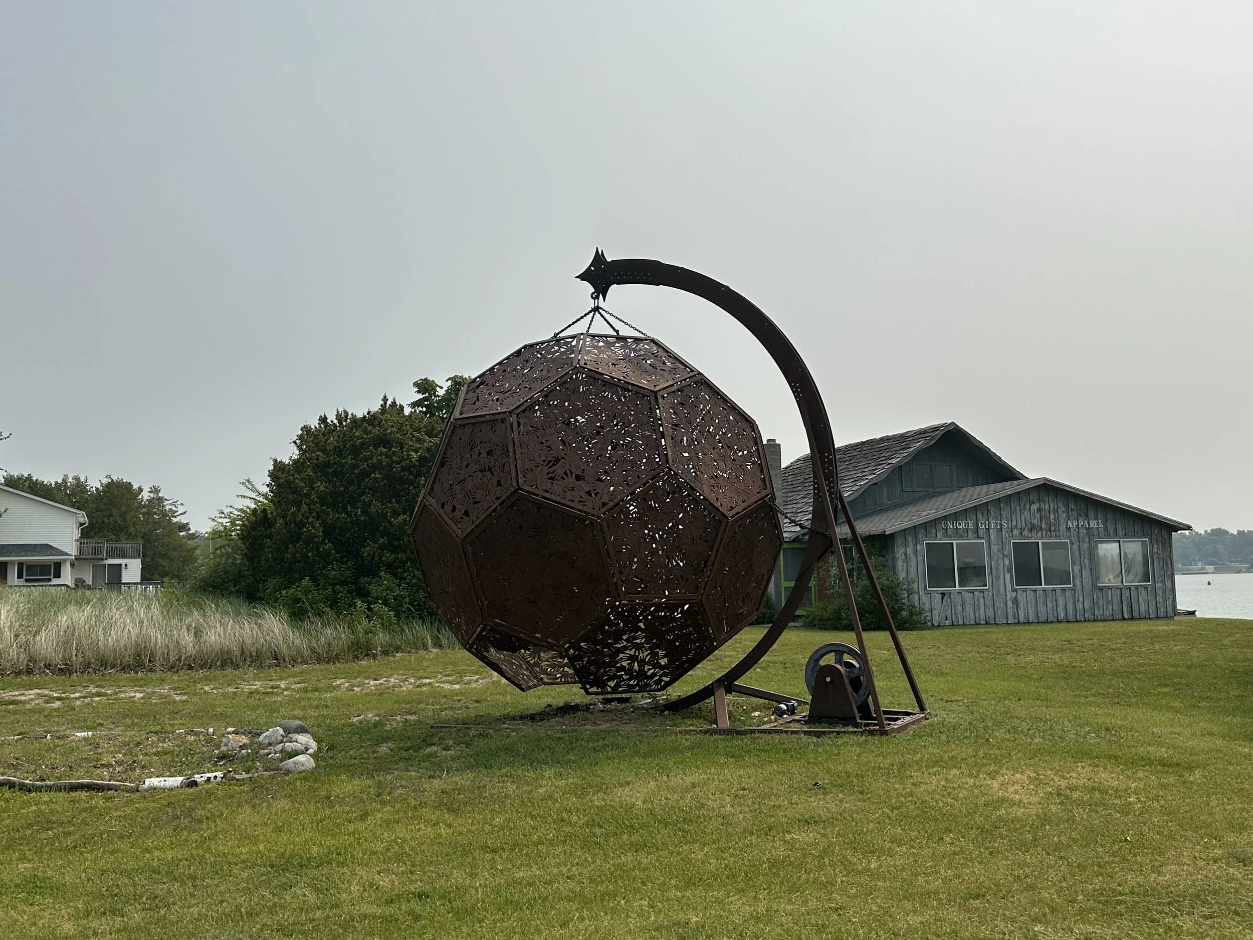 Fun sculpture down by the Marina