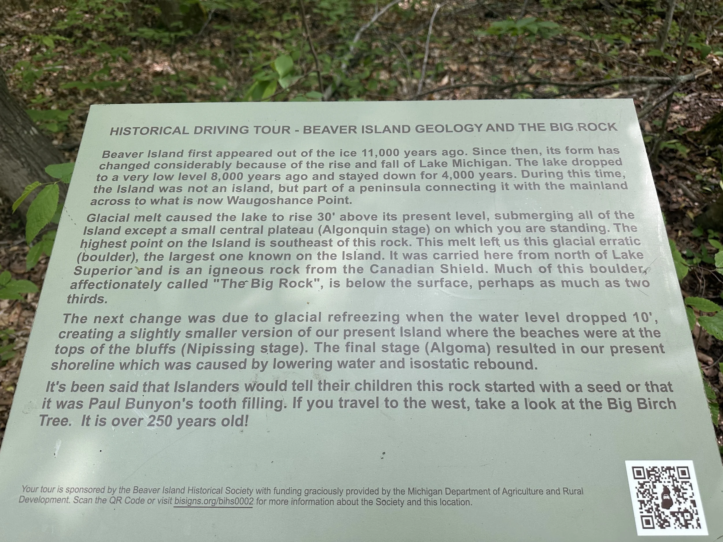 History of the big rock