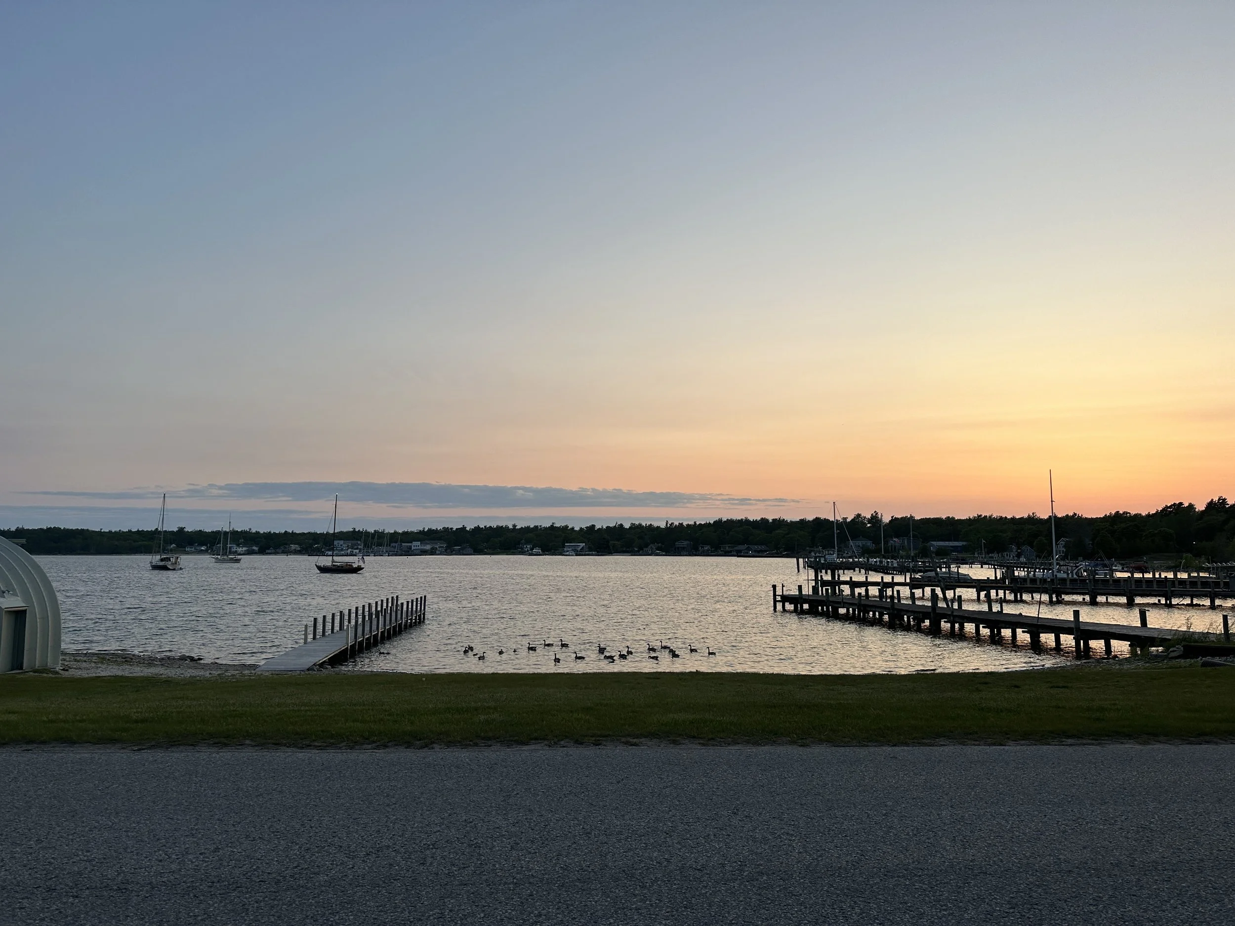 Sunset Beaver Island, St. James Harbor