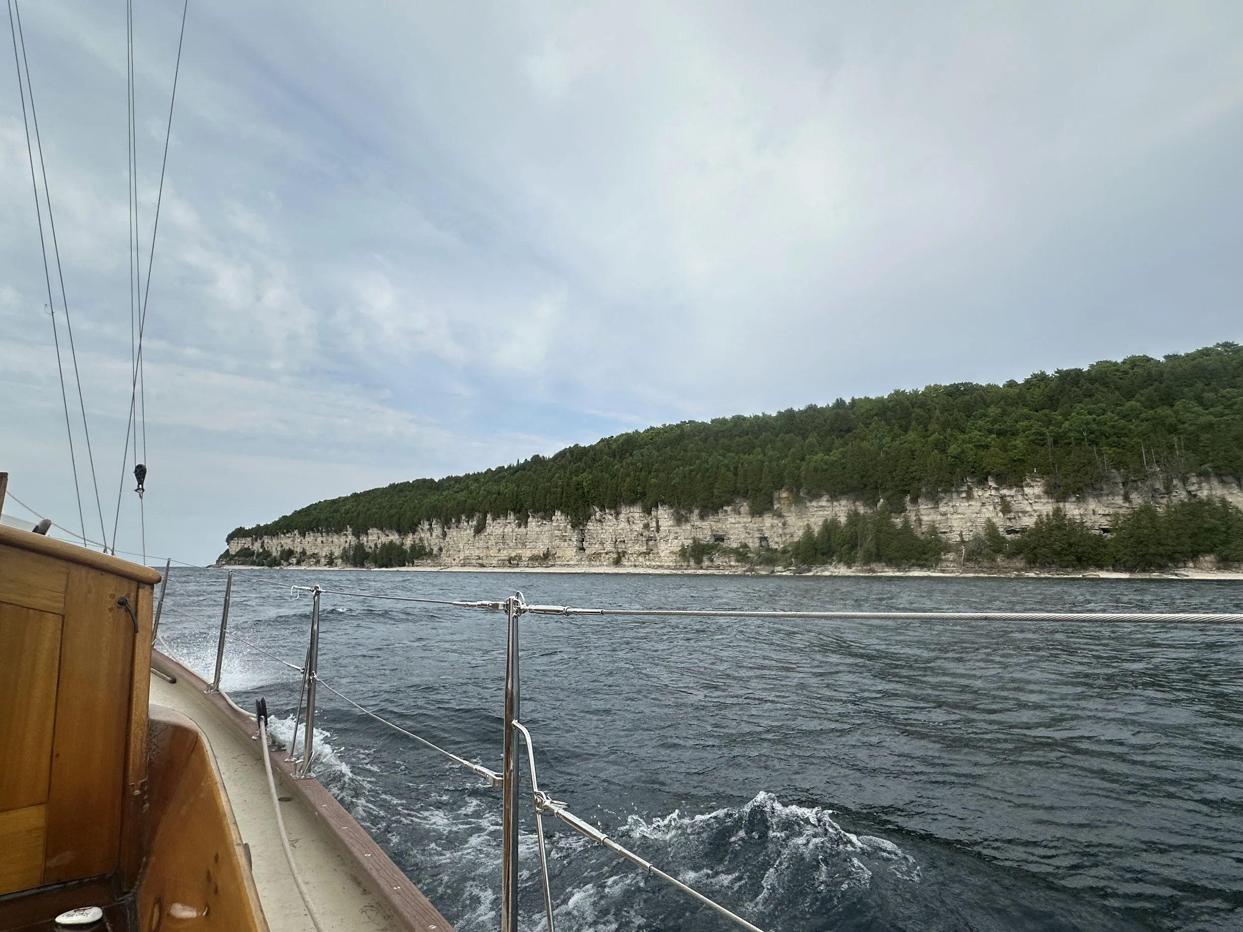 Towering escarpment