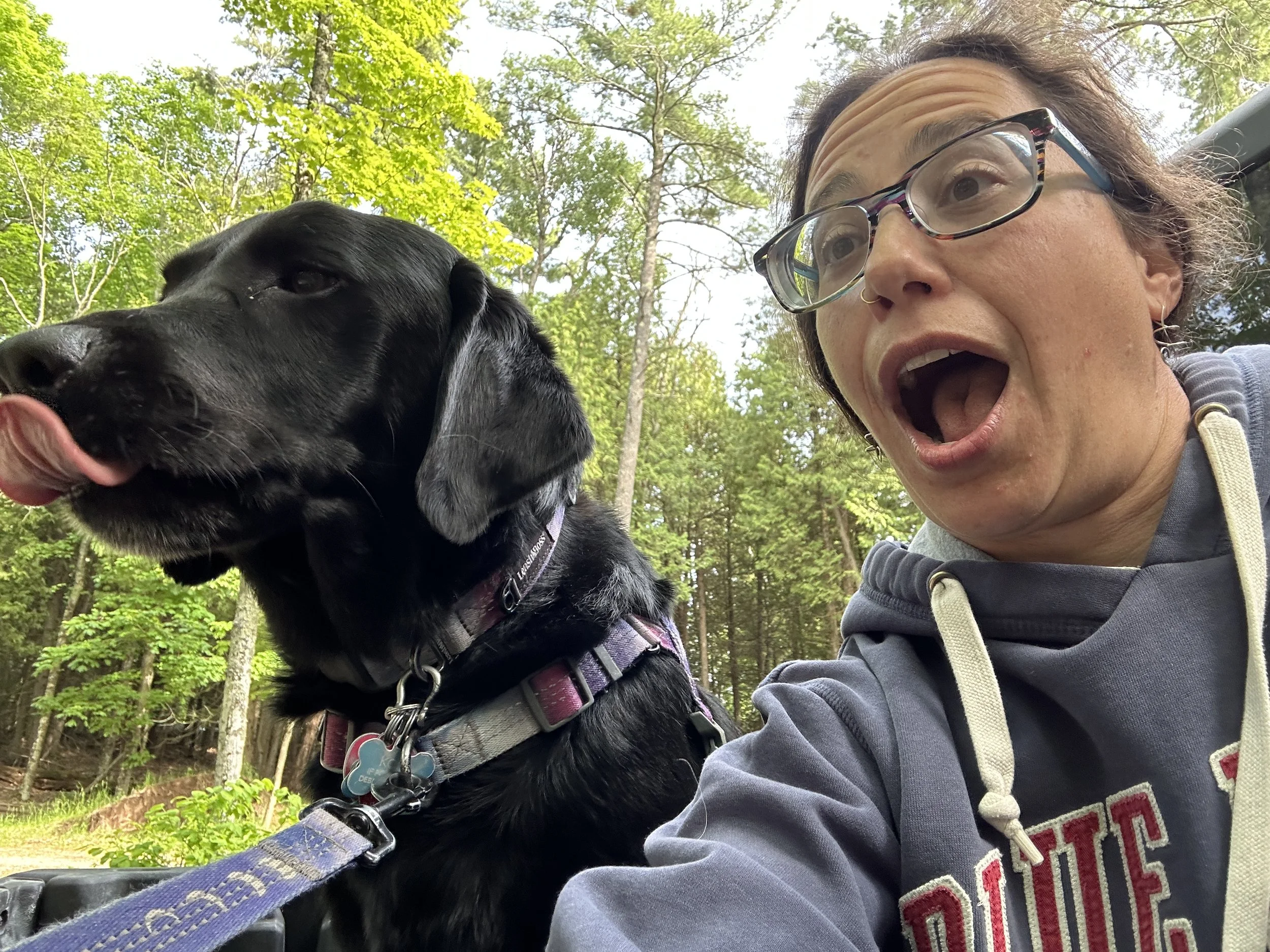 Kona and myself enjoying the back of the side by side