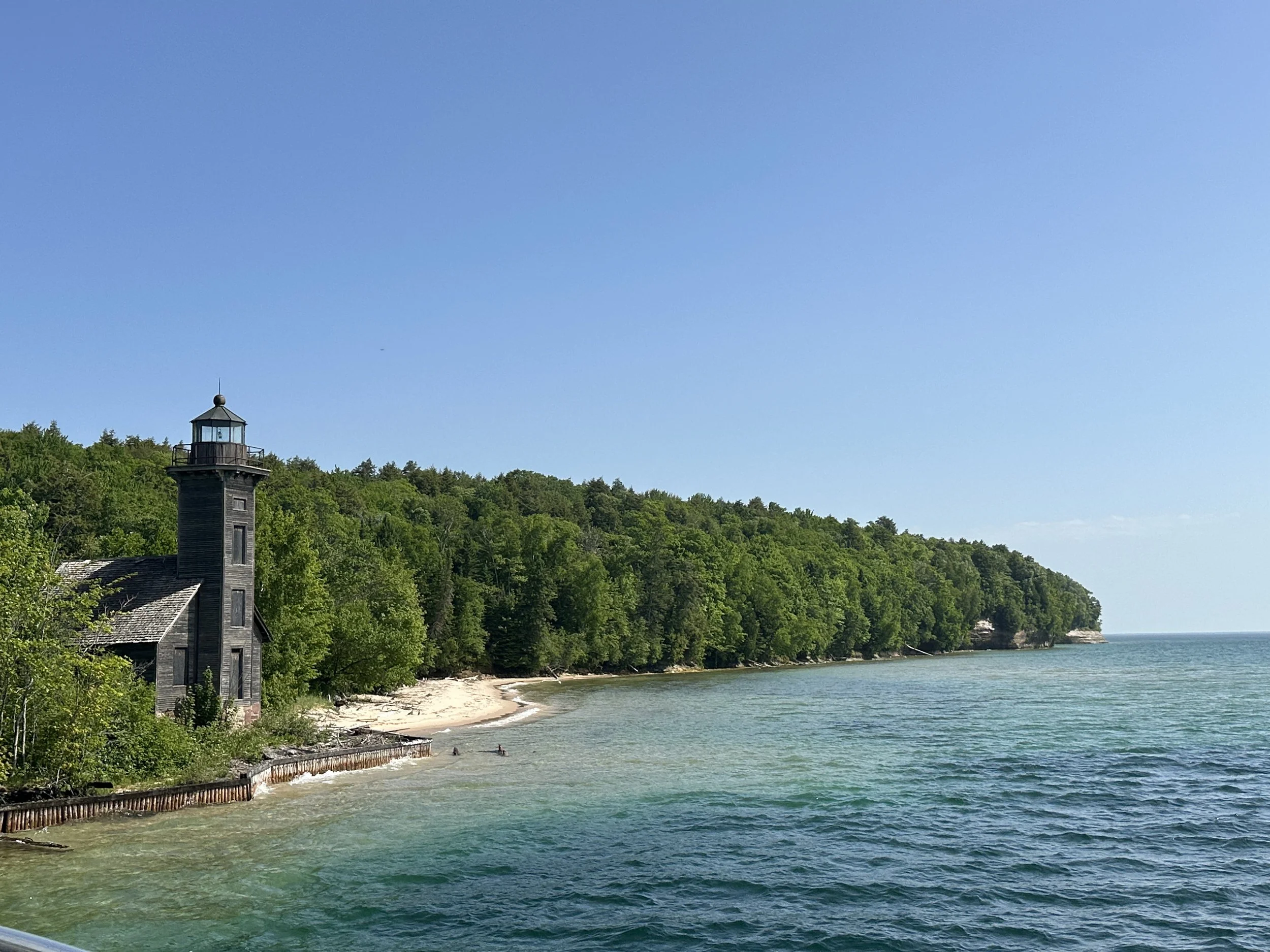 Lighthouse on Grand Island East Channel Light