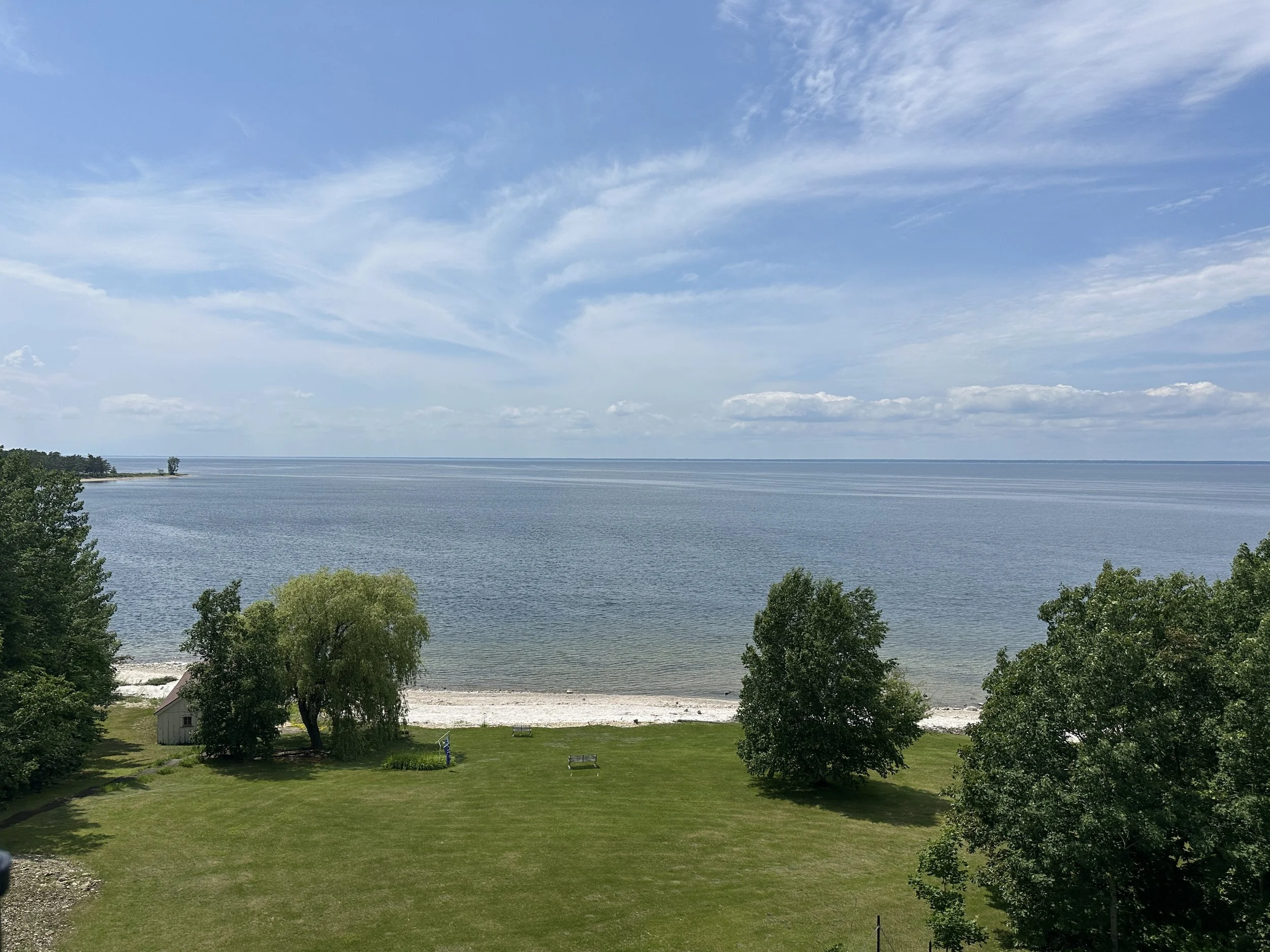 View from lighthouse house