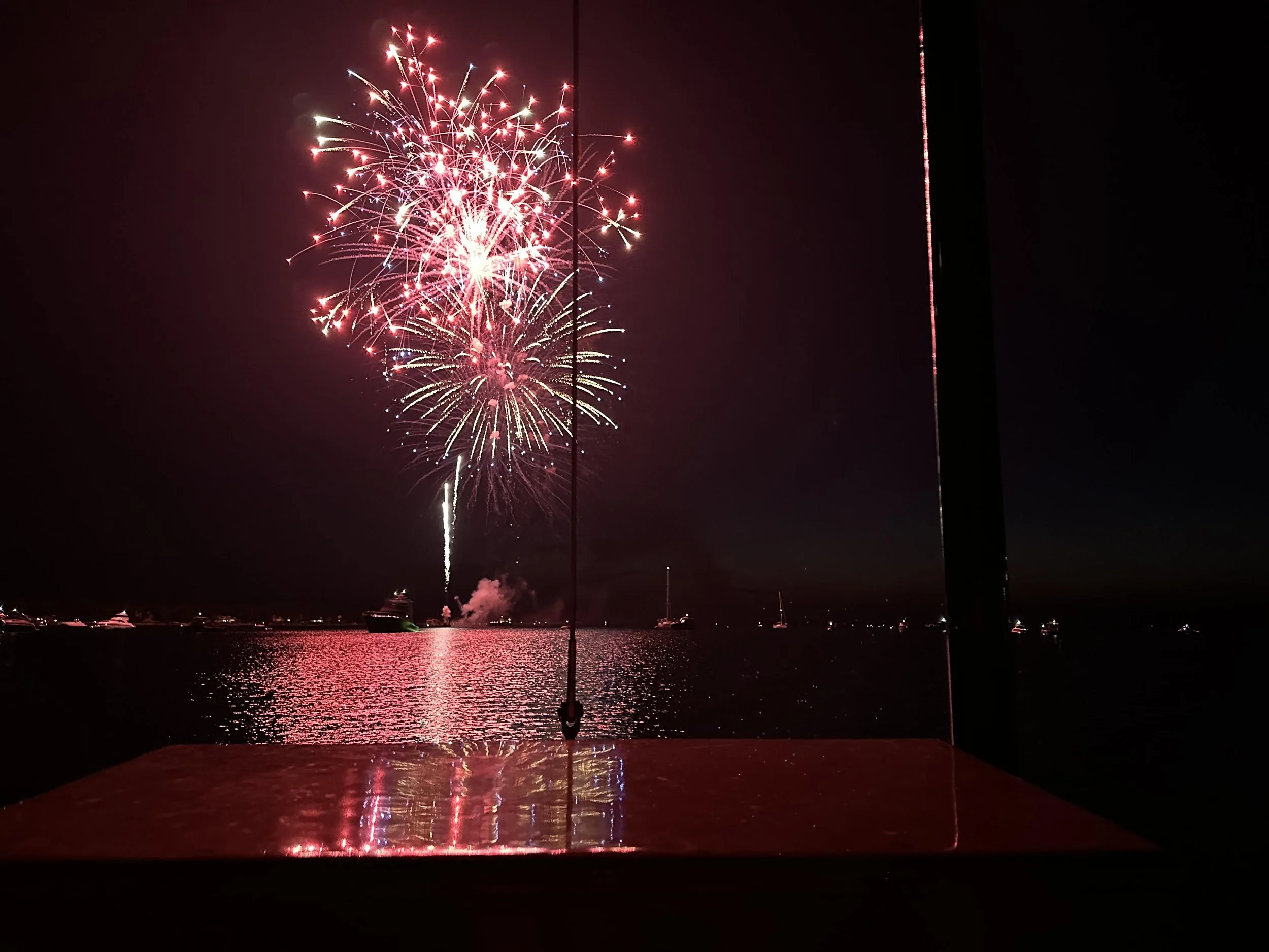 One obligatory firework shot