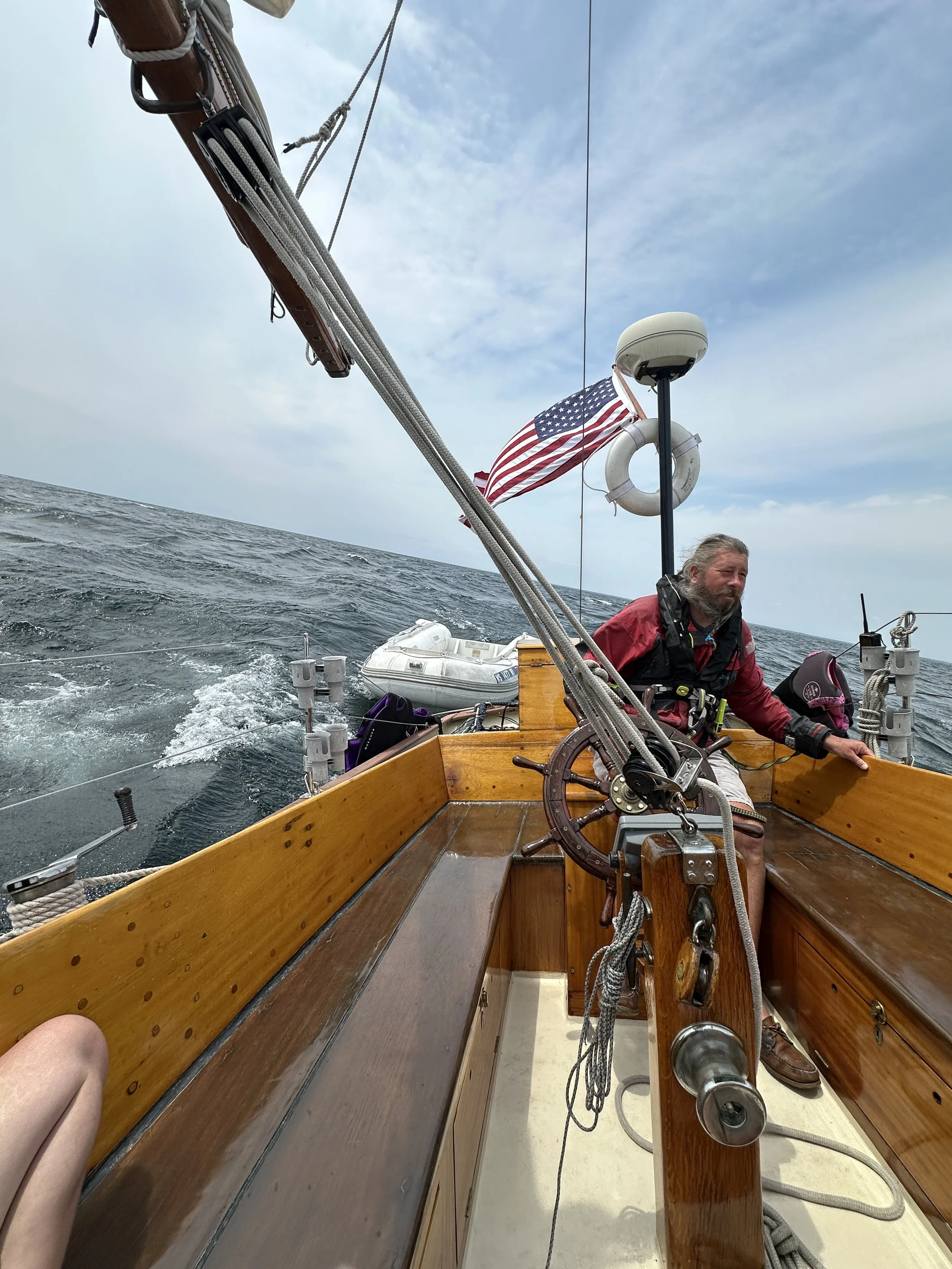 Captain doing the hard work