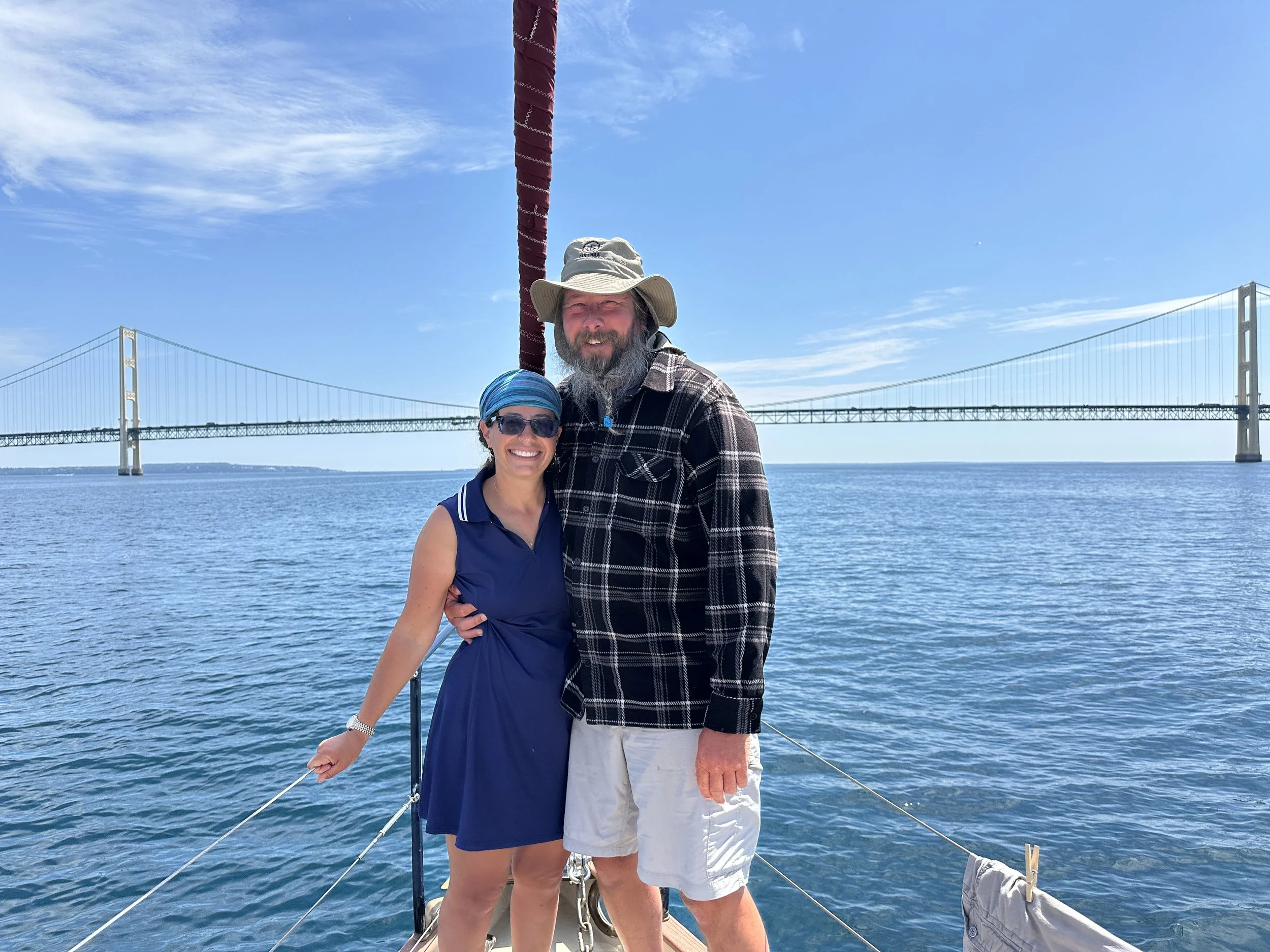 Captain and 1st mate with Mighty Mac