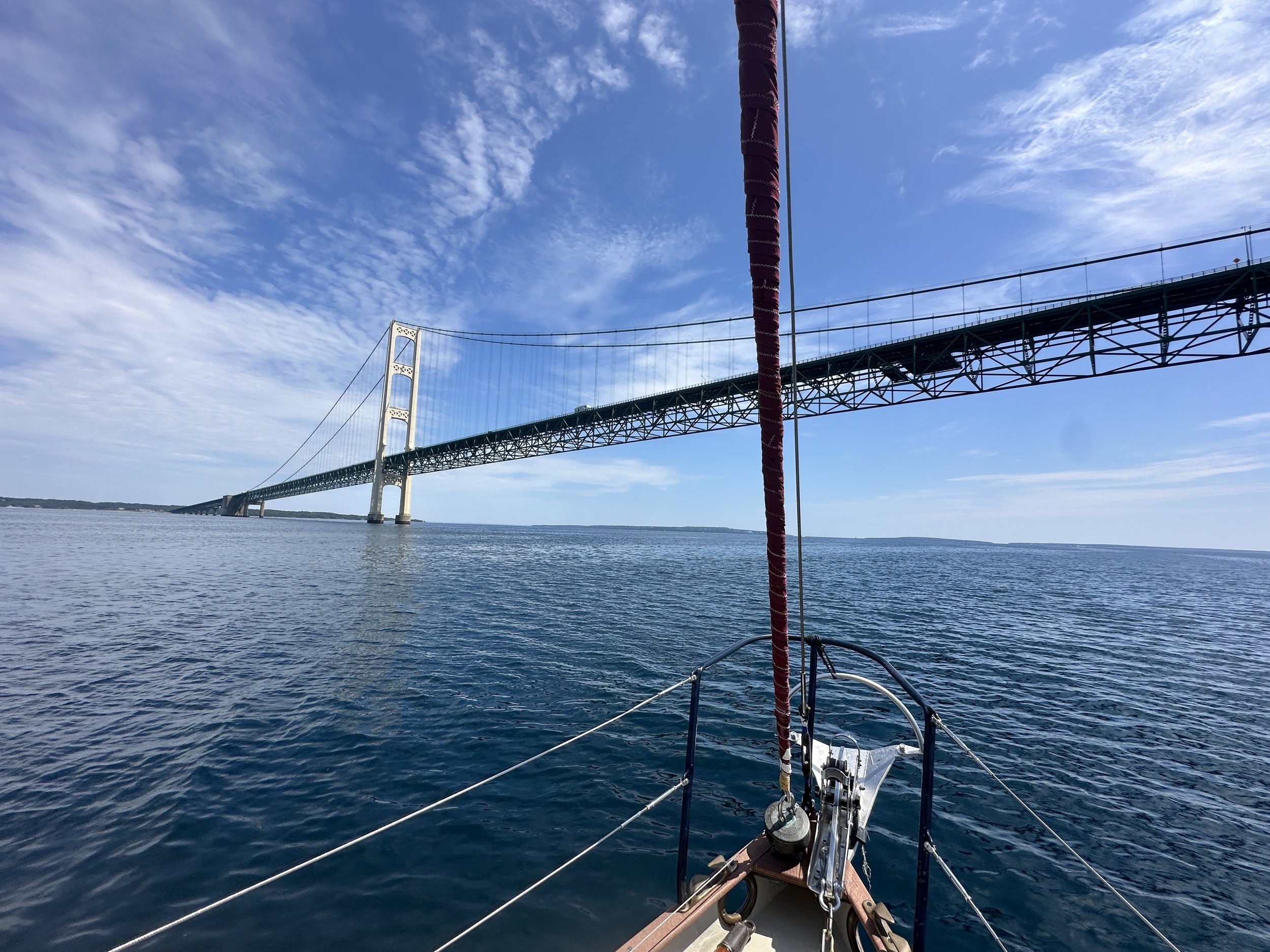 Views of going under Mighty Mac