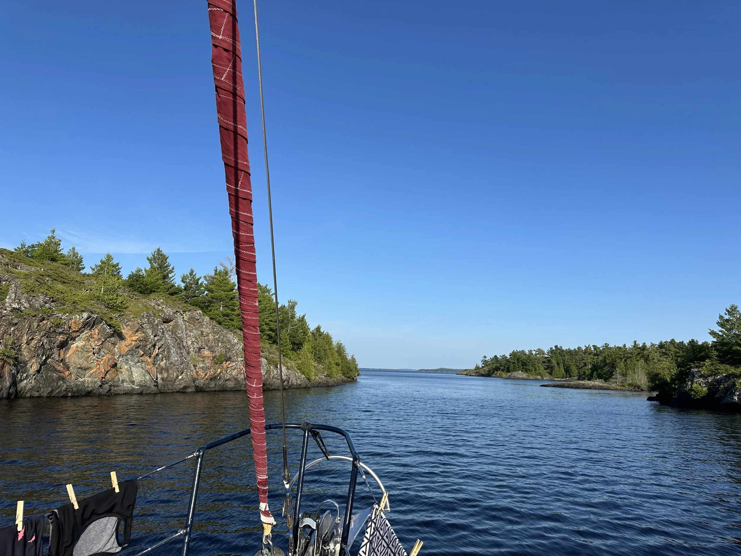 Headed into Little Detroit passage