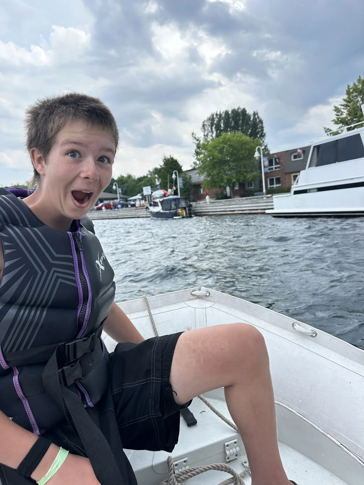 Cory at the start of the race