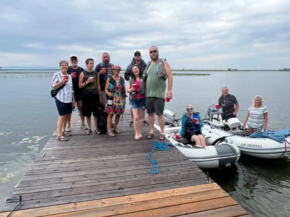 The racers at Roy's Pier