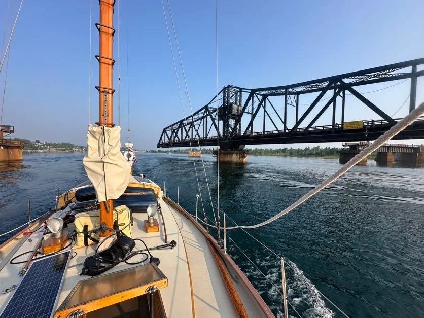 Clear of swing bridge