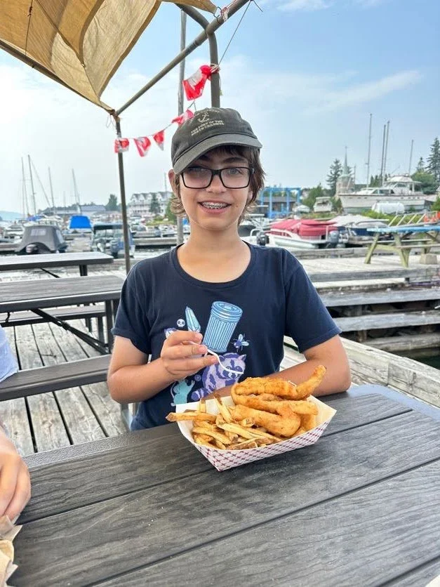 Bert loves these fish and chips