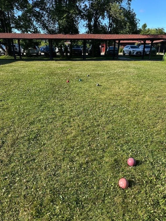 Bocce ball on the lawn