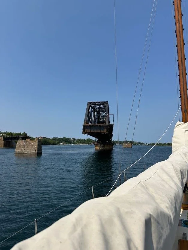 The bridge is quite a sight to see from this perspective