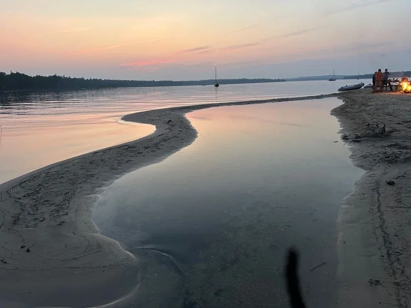 Cool sandbar at the beach