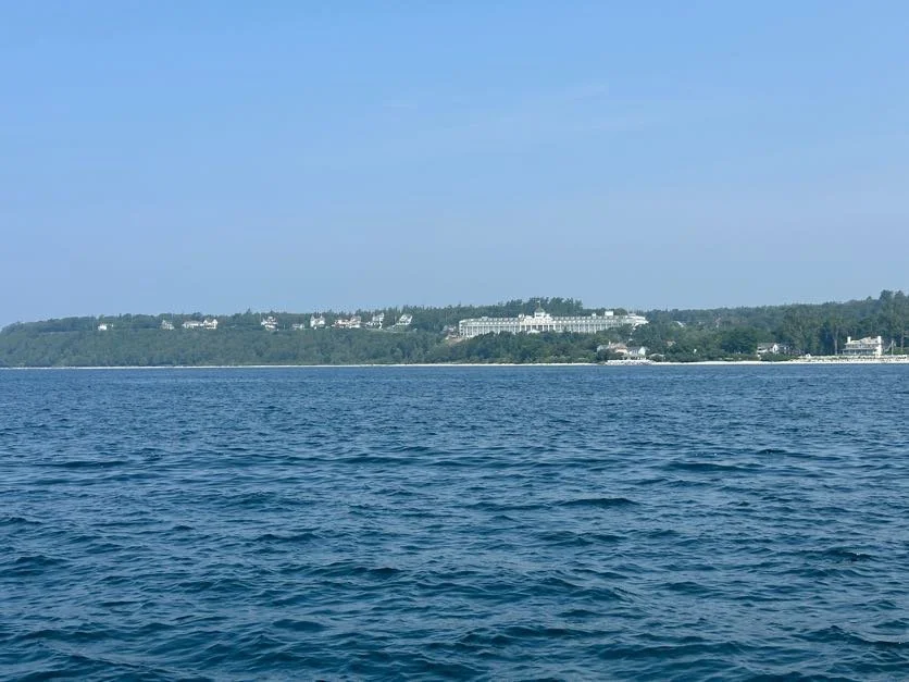 Passing Mackinac Island