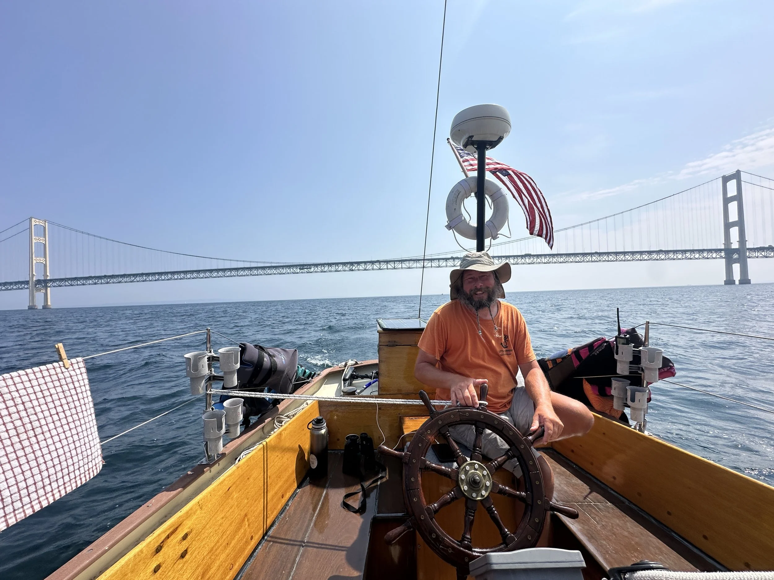 Captain with Might Mac behind us